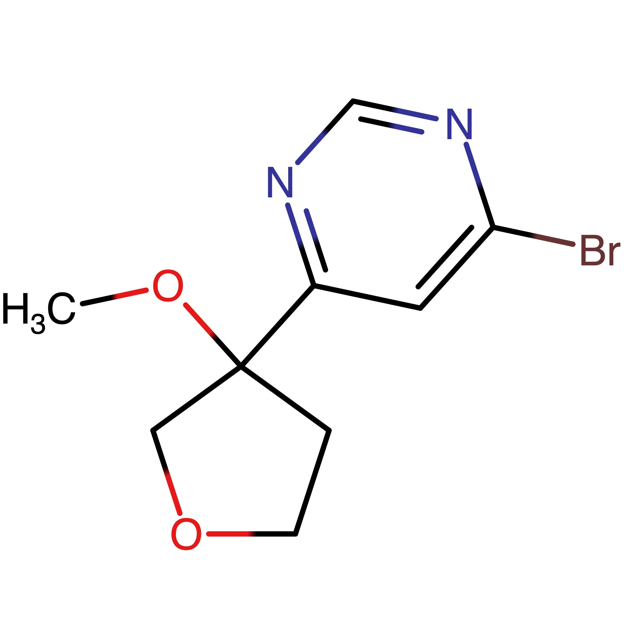 CAS RN 3010883-35-6 | 4-Bromo-6-(3-methoxytetrahydrofuran-3-yl)pyrimidine 