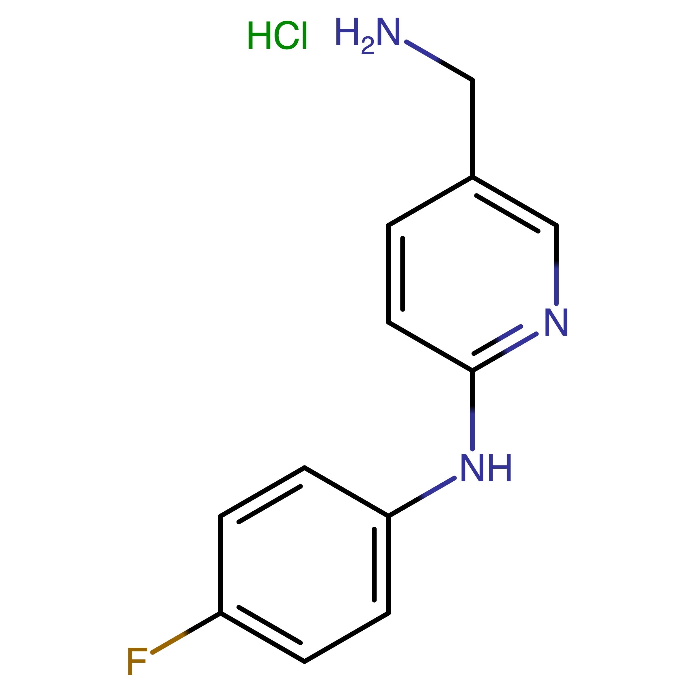 CAS RN 3029023-29-5 | 5-(Aminomethyl)-N-(4-fluorophenyl)pyridin-2-amine hydrochloride