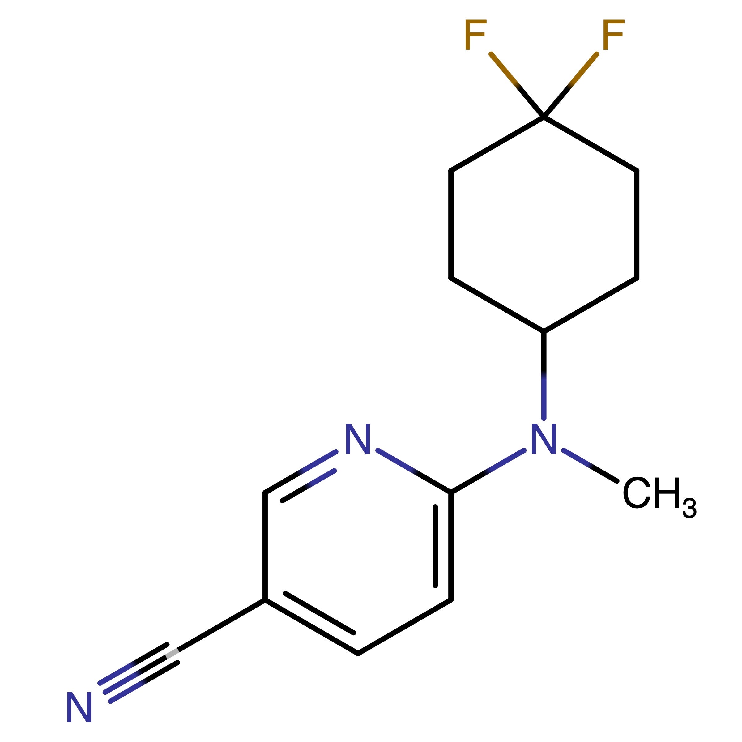 CAS RN 3029023-32-0 | 6-((4,4-Difluorocyclohexyl)(methyl)amino)nicotinonitrile