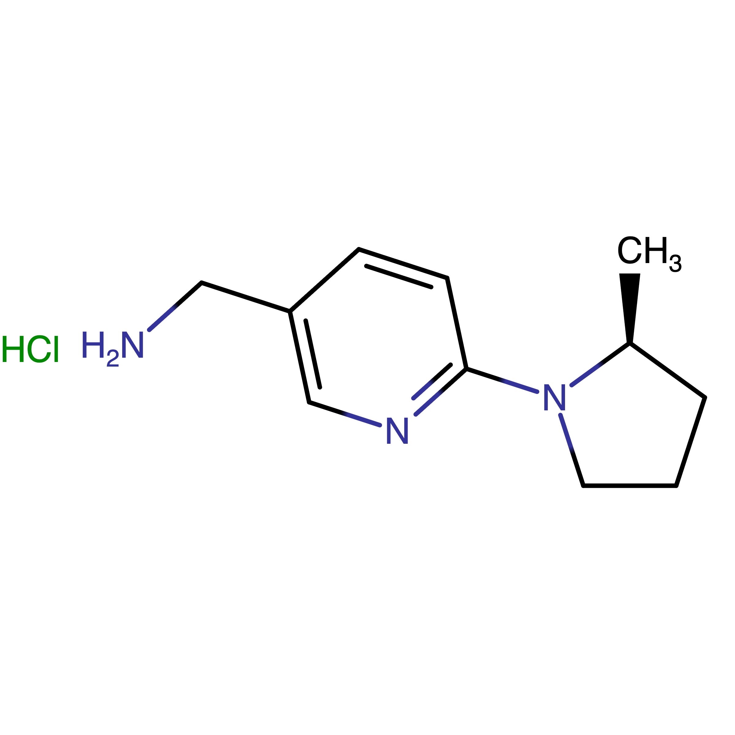 CAS RN 3029023-45-5 | (S)-(6-(2-Methylpyrrolidin-1-yl)pyridin-3-yl)methanamine hydrochloride