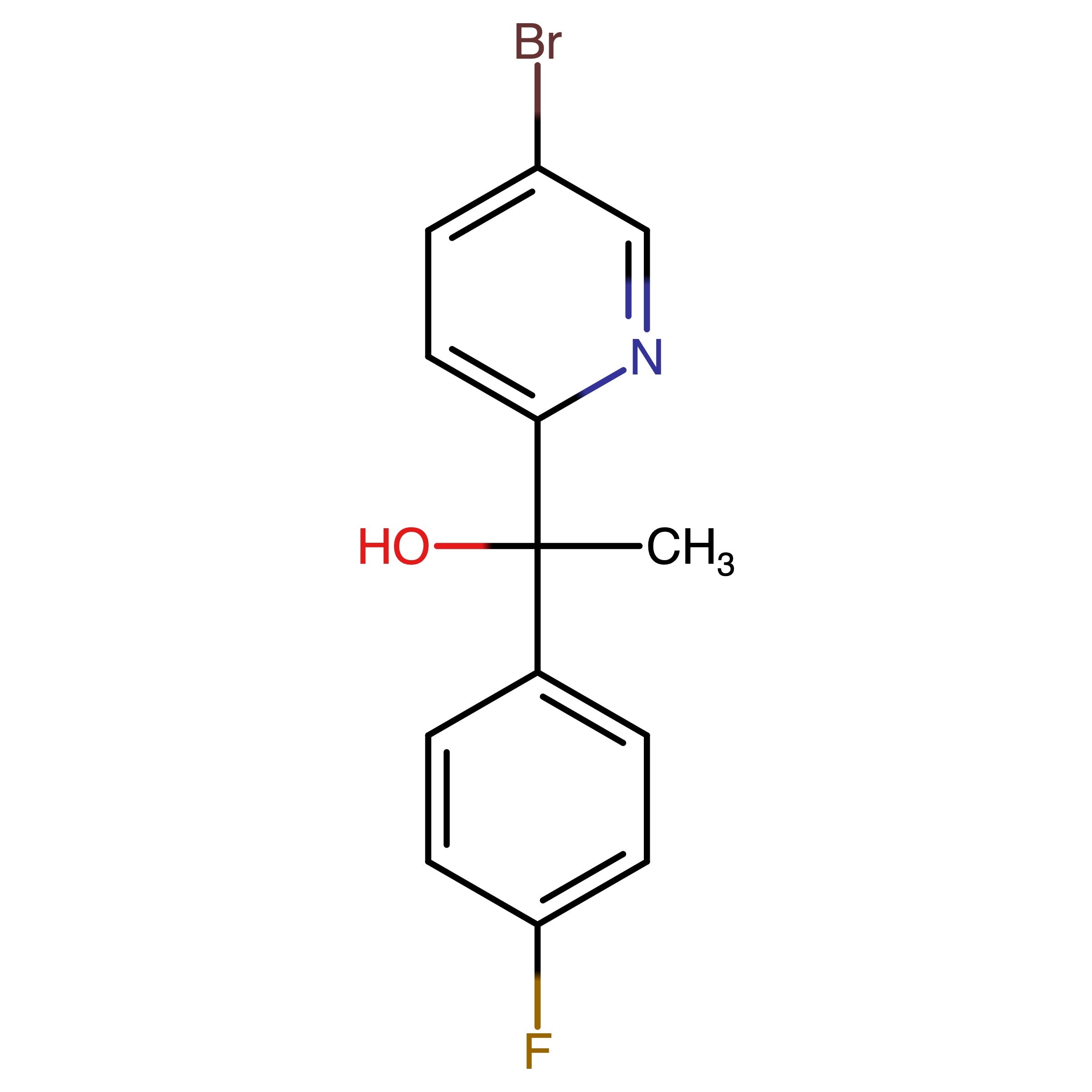 CAS RN 3029023-46-6 | 1-(5-Bromopyridin-2-yl)-1-(4-fluorophenyl)ethan-1-ol