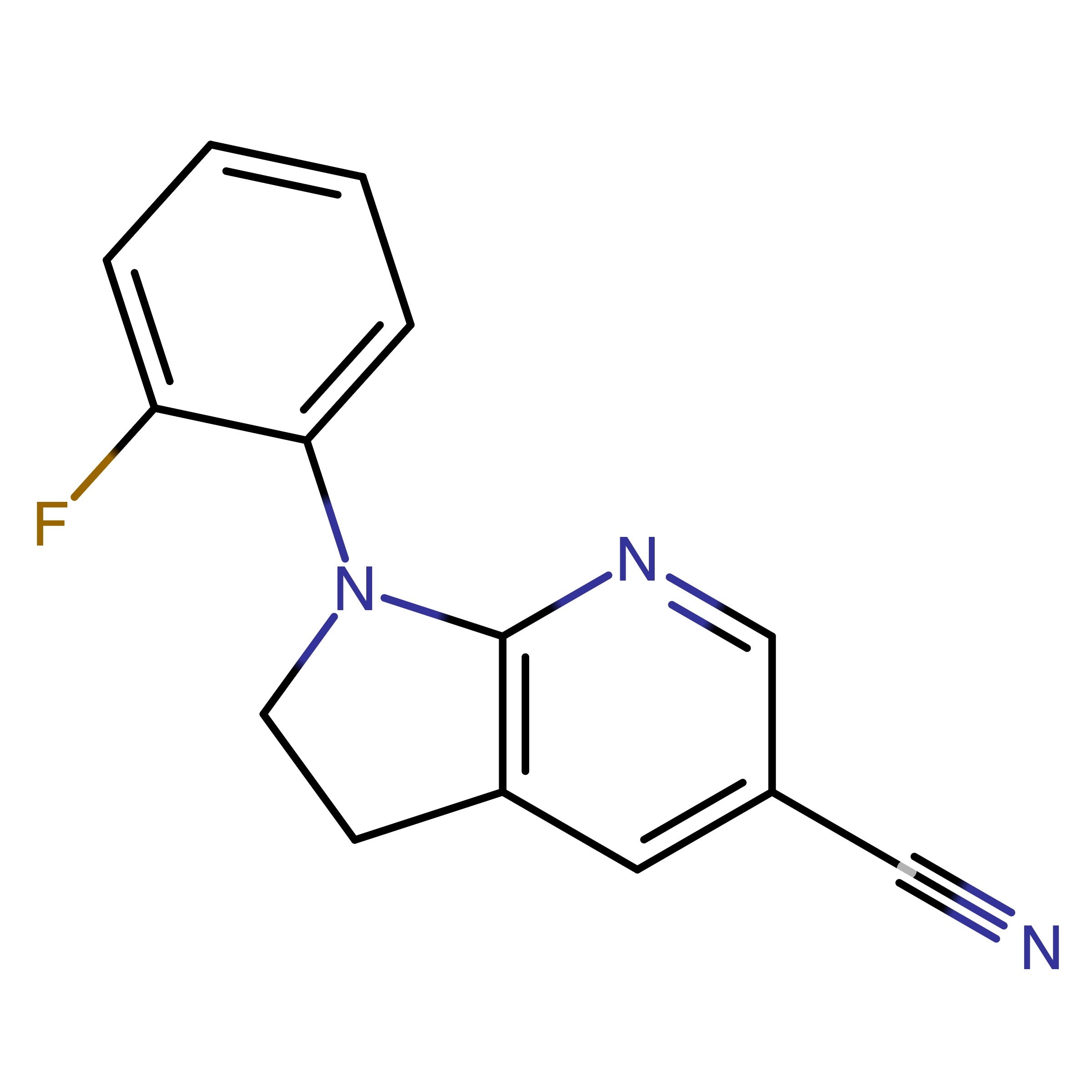 CAS RN 3029023-60-4 | 1-(2-Fluorophenyl)-2,3-dihydro-1H-pyrrolo[2,3-b]pyridine-5-carbonitrile