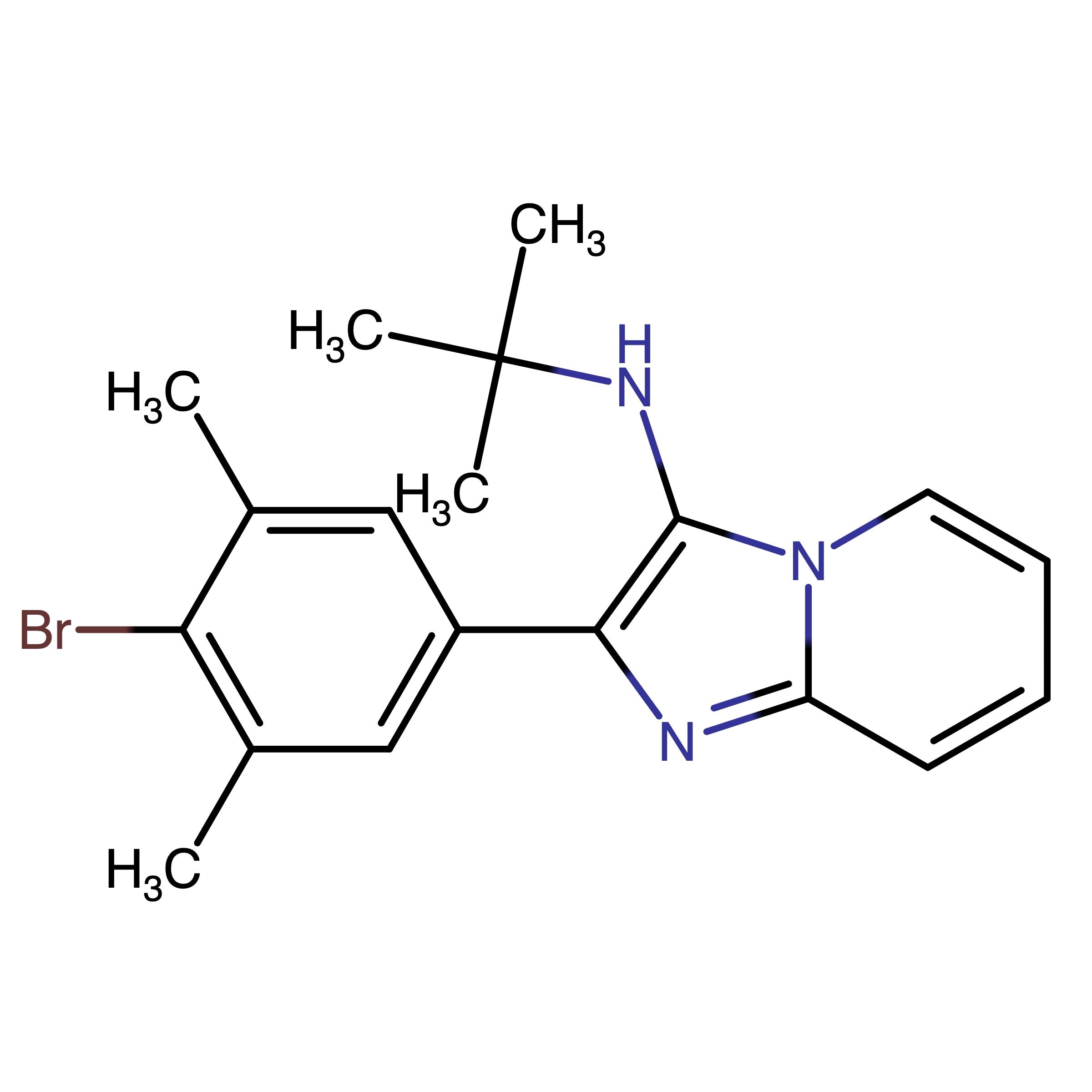 CAS RN 3029547-52-9 | 2-(4-Bromo-3,5-dimethylphenyl)-N-(tert-butyl)imidazo[1,2-a]pyridin-3-amine