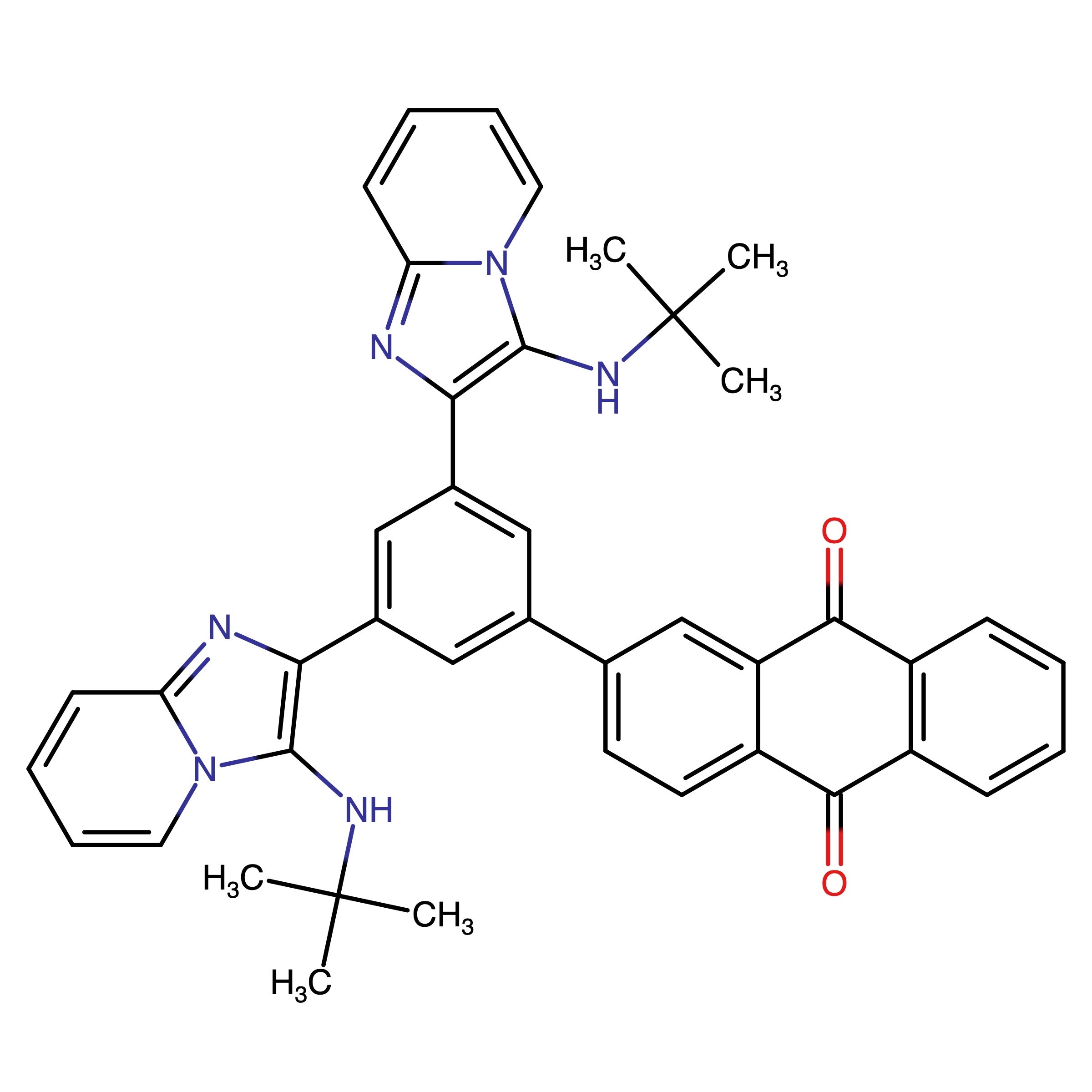 CAS RN 3029547-56-3 | 2-(3,5-Bis(3-(tert-butylamino)imidazo[1,2-a]pyridin-2-yl)phenyl)anthraquinone