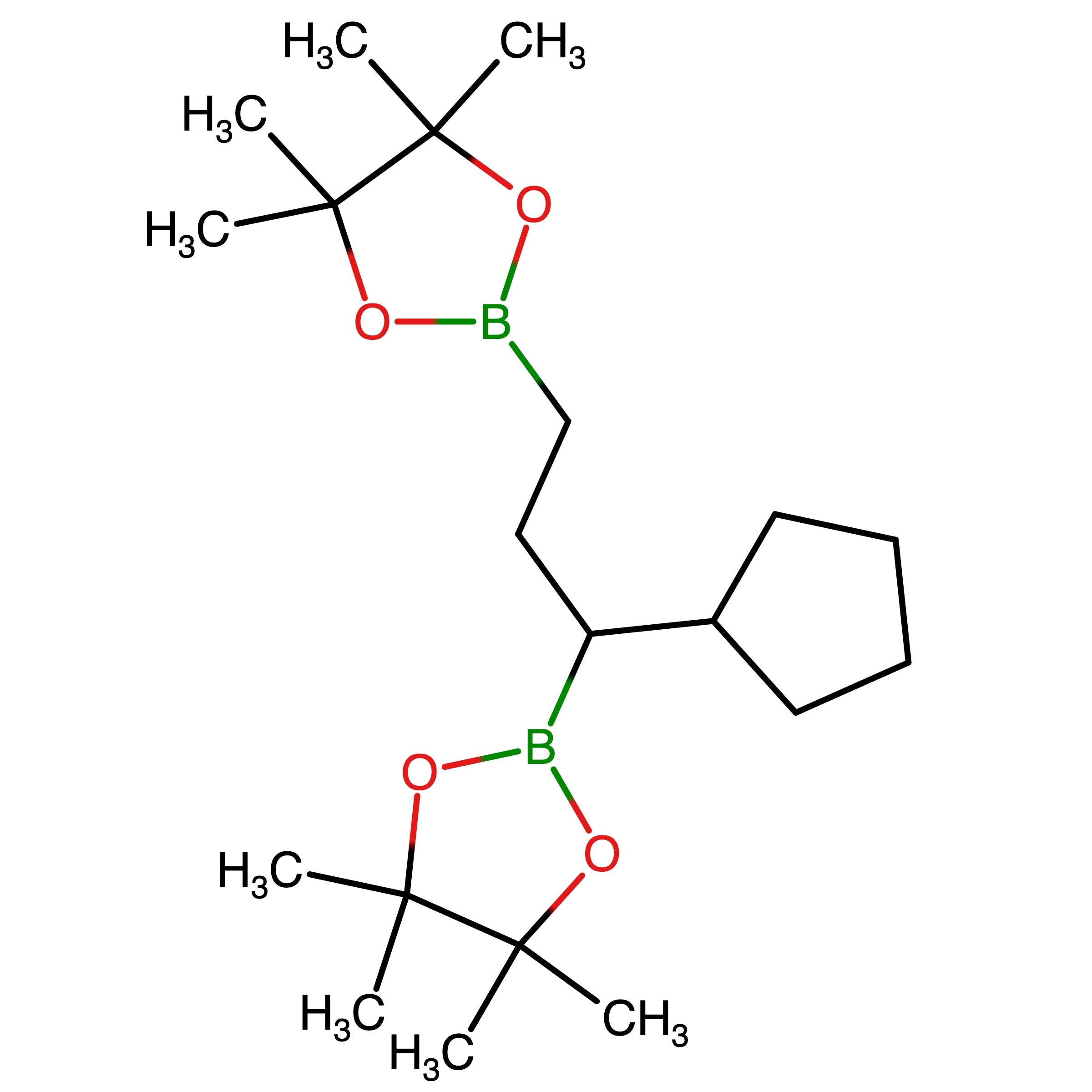 CAS RN 3033470-05-9 | 2,2'-(1-Cyclopentylpropane-1,3-diyl)bis(4,4,5,5-tetramethyl-1,3,2-dioxaborolane)