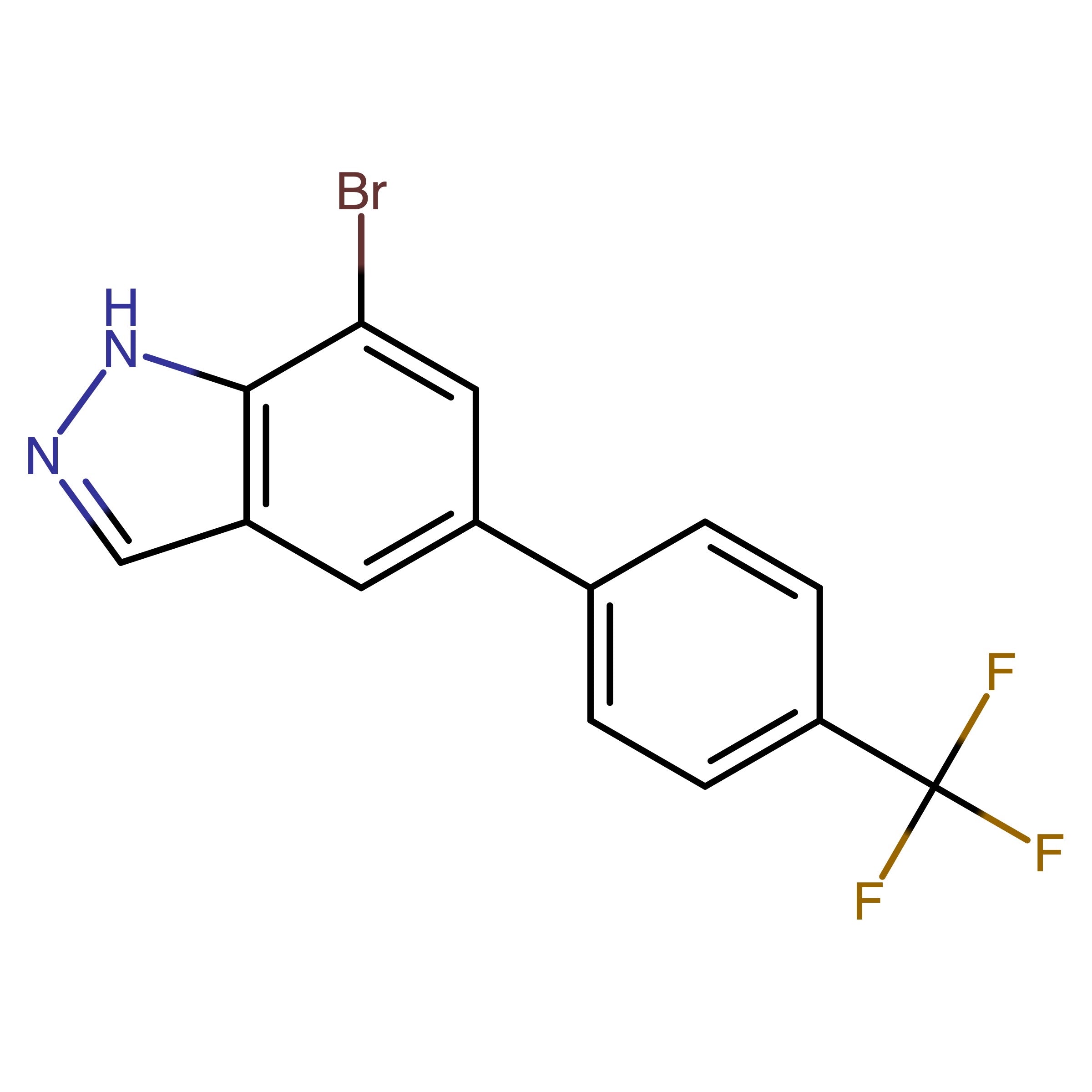 CAS RN 3034815-63-6 | 7-Bromo-5-(4-trifluoromethylphenyl)-1H-indazole
