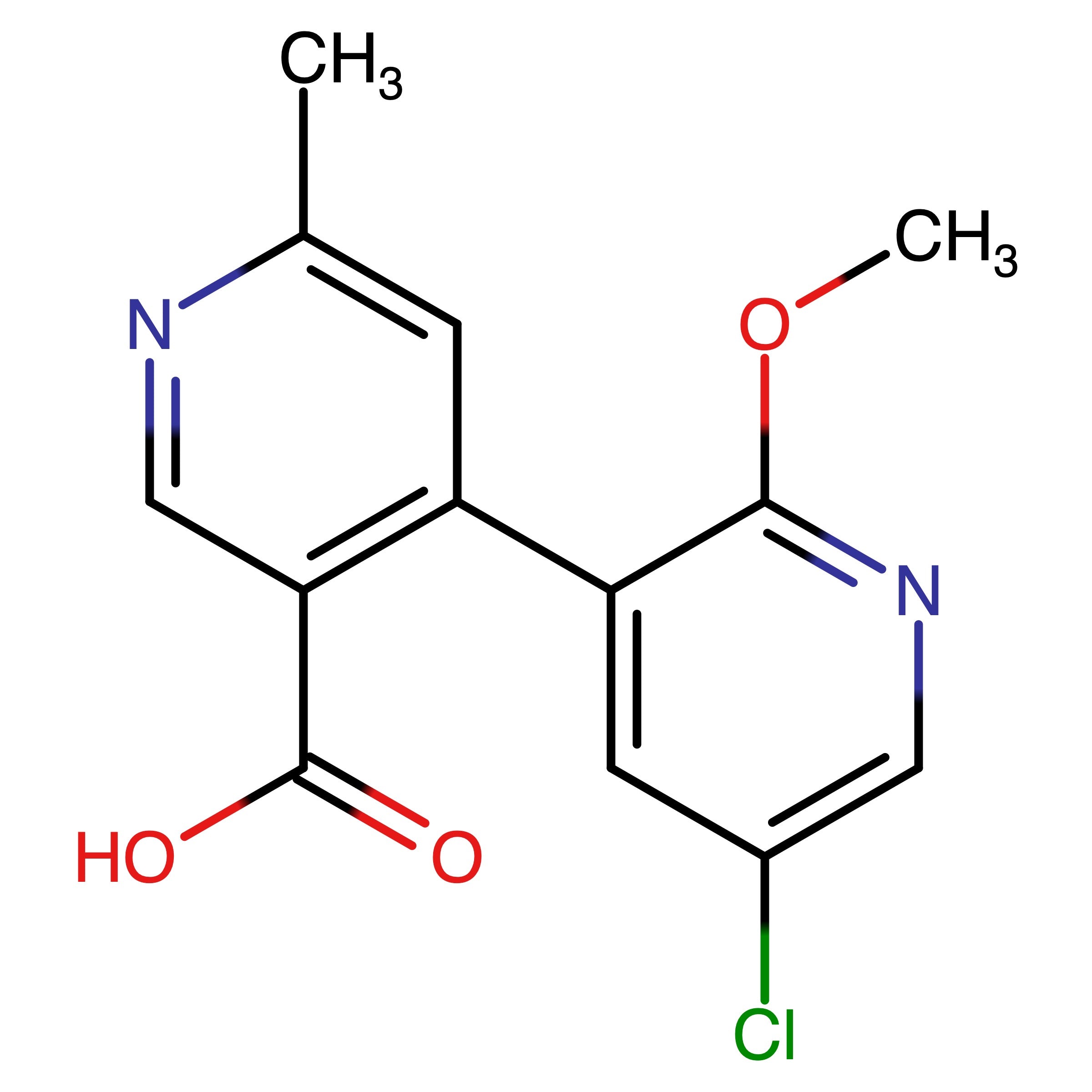 CAS RN 3037128-37-0 | 5-Chloro-2-methoxy-6'-methyl-[3,4'-bipyridine]-3'-carboxylic acid