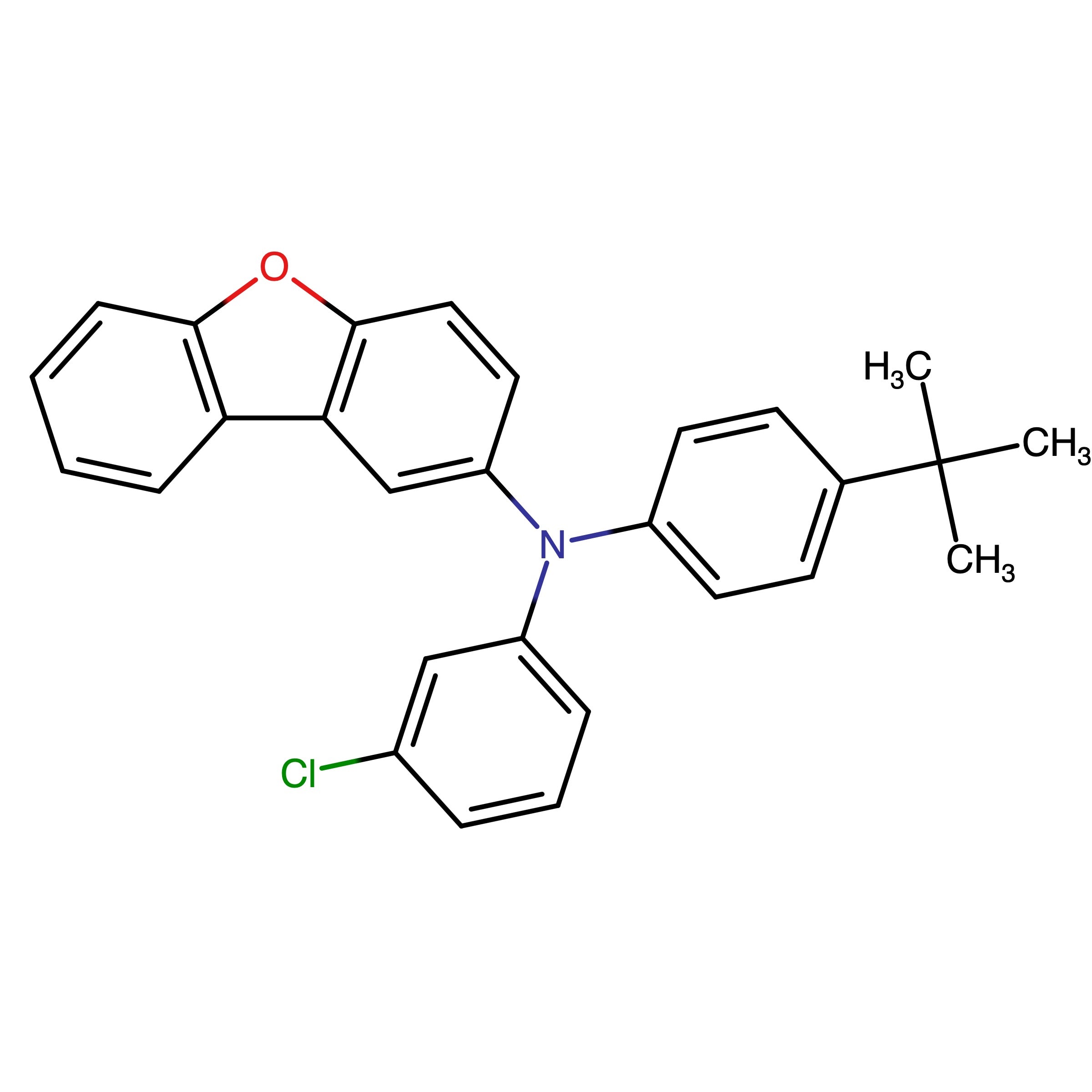 CAS RN 3052790-87-8 | N-(4-tert-Butylphenyl)-N-(3-chlorophenyl)dibenzofuran-2-amine
