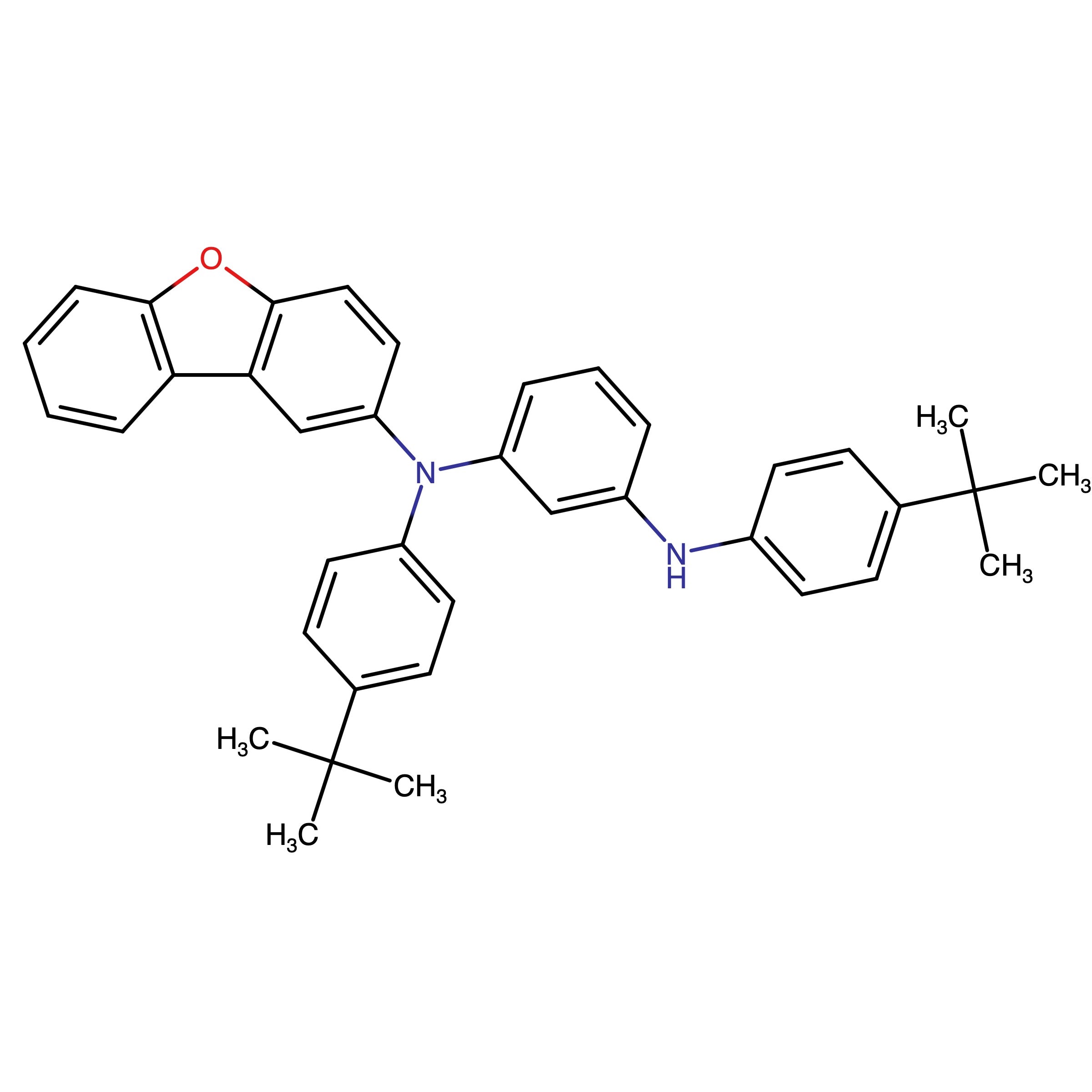 CAS RN 3052790-88-9 | N-(4-tert-Butylphenyl)-N-(3-(4-tert-butylanilino)phenyl)dibenzofuran-2-amine