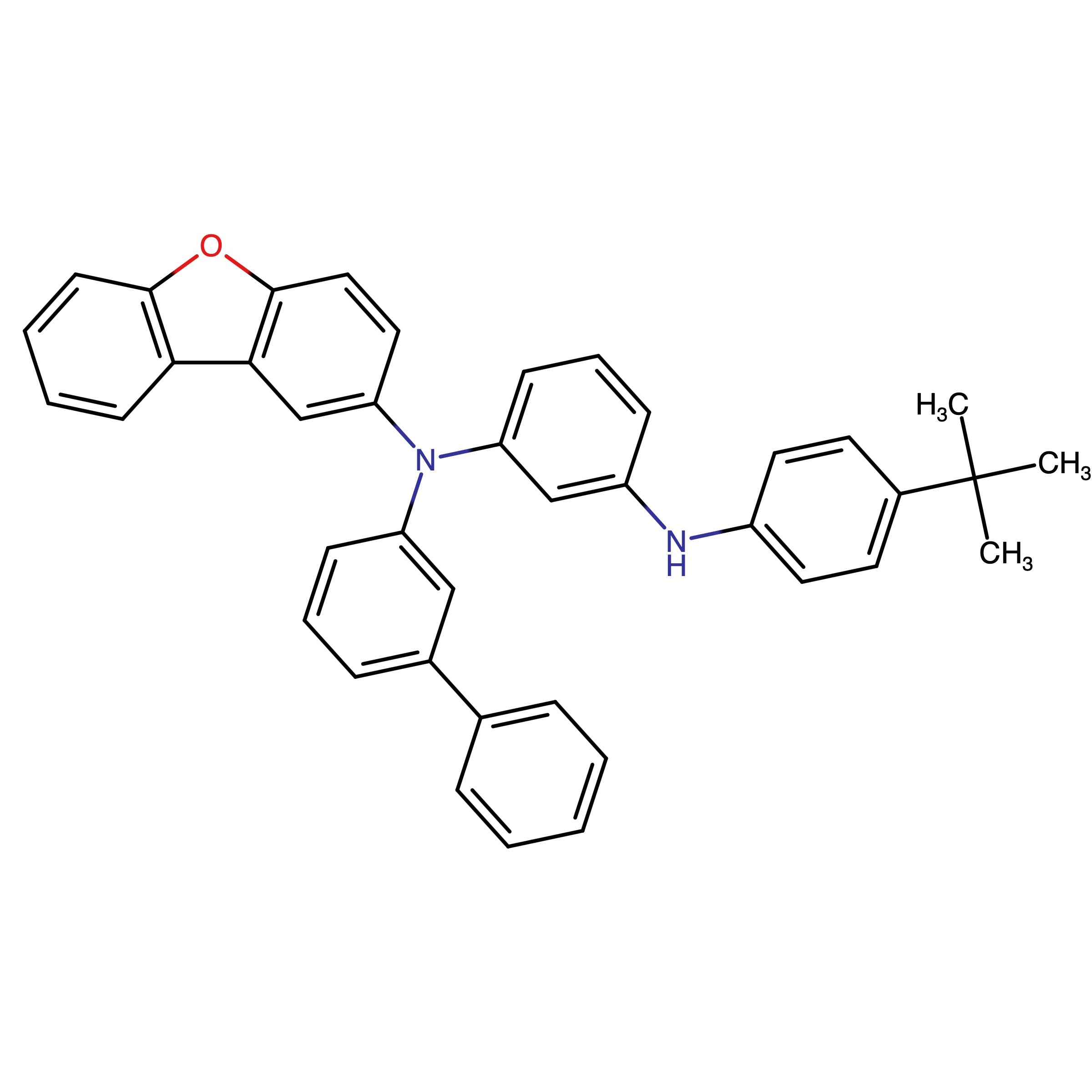 CAS RN 3052790-95-8 | N-(3-(4-tert-Butylanilino)phenyl)-N-(3-phenylphenyl)dibenzofuran-2-amine