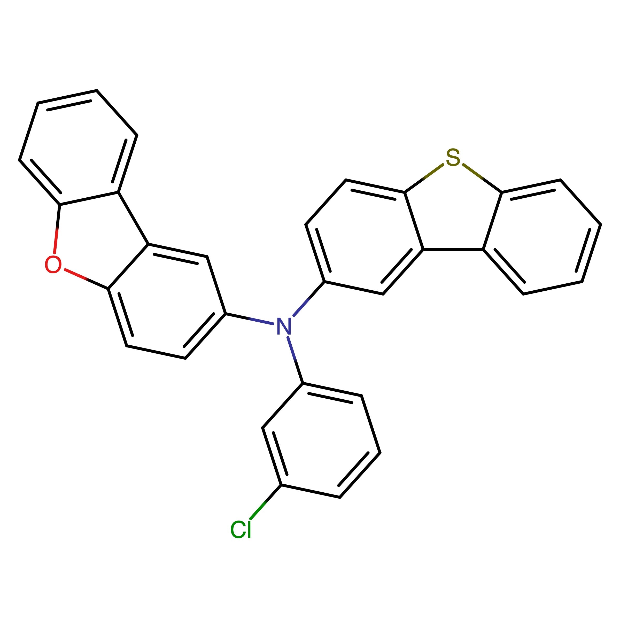 CAS RN 3052791-15-5 | N-(3-Chlorophenyl)-N-dibenzothiophen-2-yldibenzofuran-2-amine