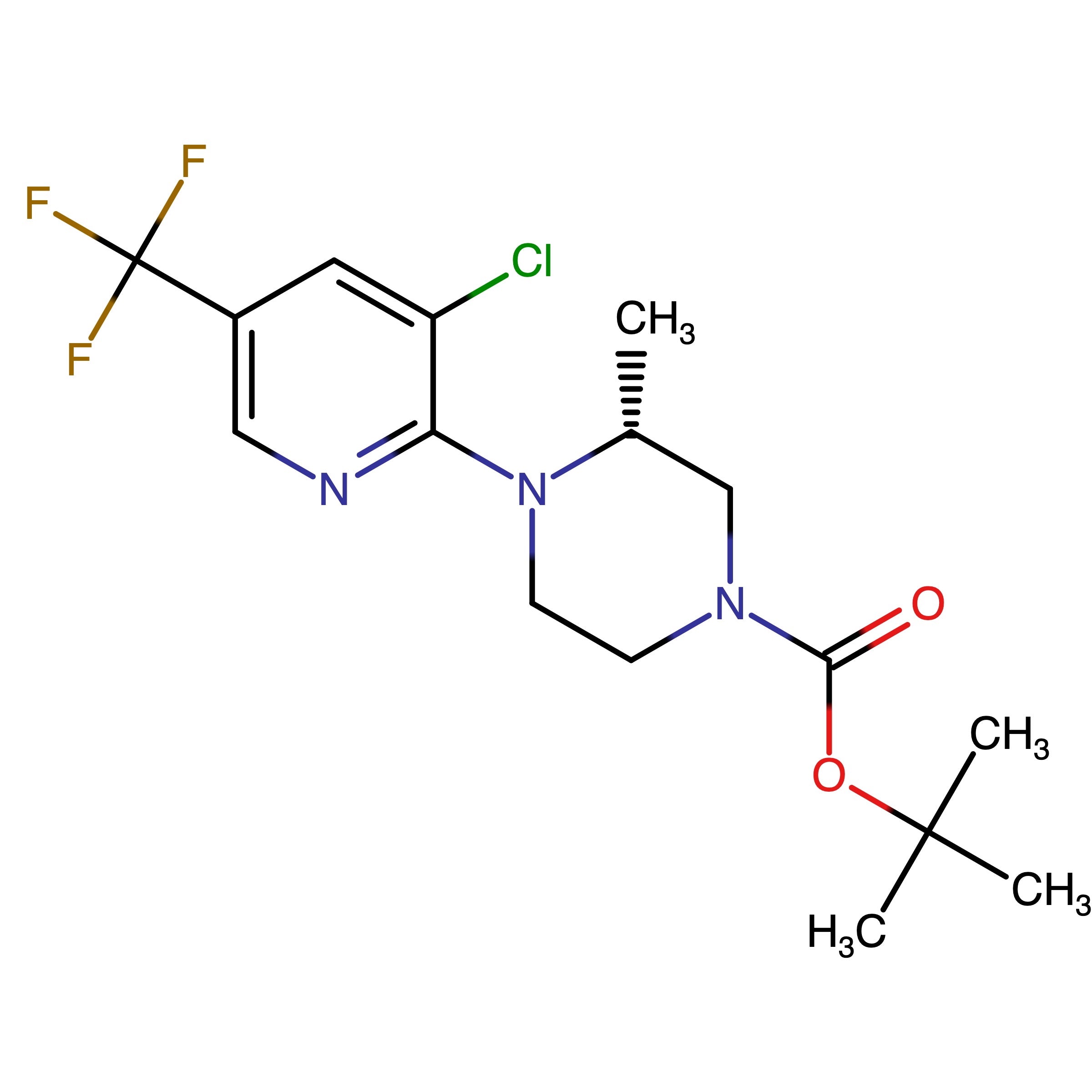 CAS RN 3059064-21-7 | tert-Butyl (3R)-4-[3-chloro-5-(trifluoromethyl)-2-pyridyl]-3-methylpiperazine-1-carboxylate