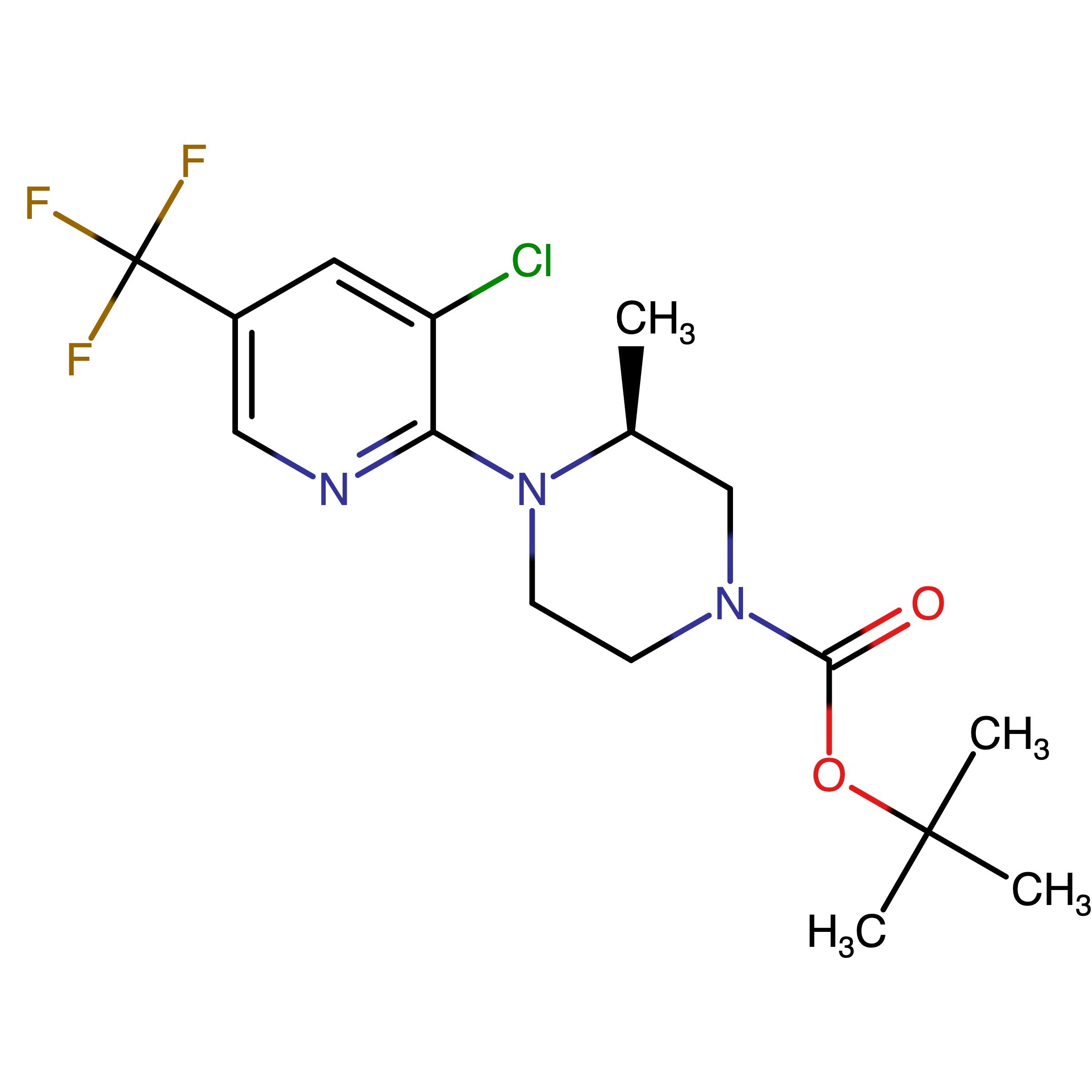 CAS RN 3059064-23-9 | tert-Butyl (3S)-4-[3-chloro-5-(trifluoromethyl)-2-pyridyl]-3-methylpiperazine-1-carboxylate