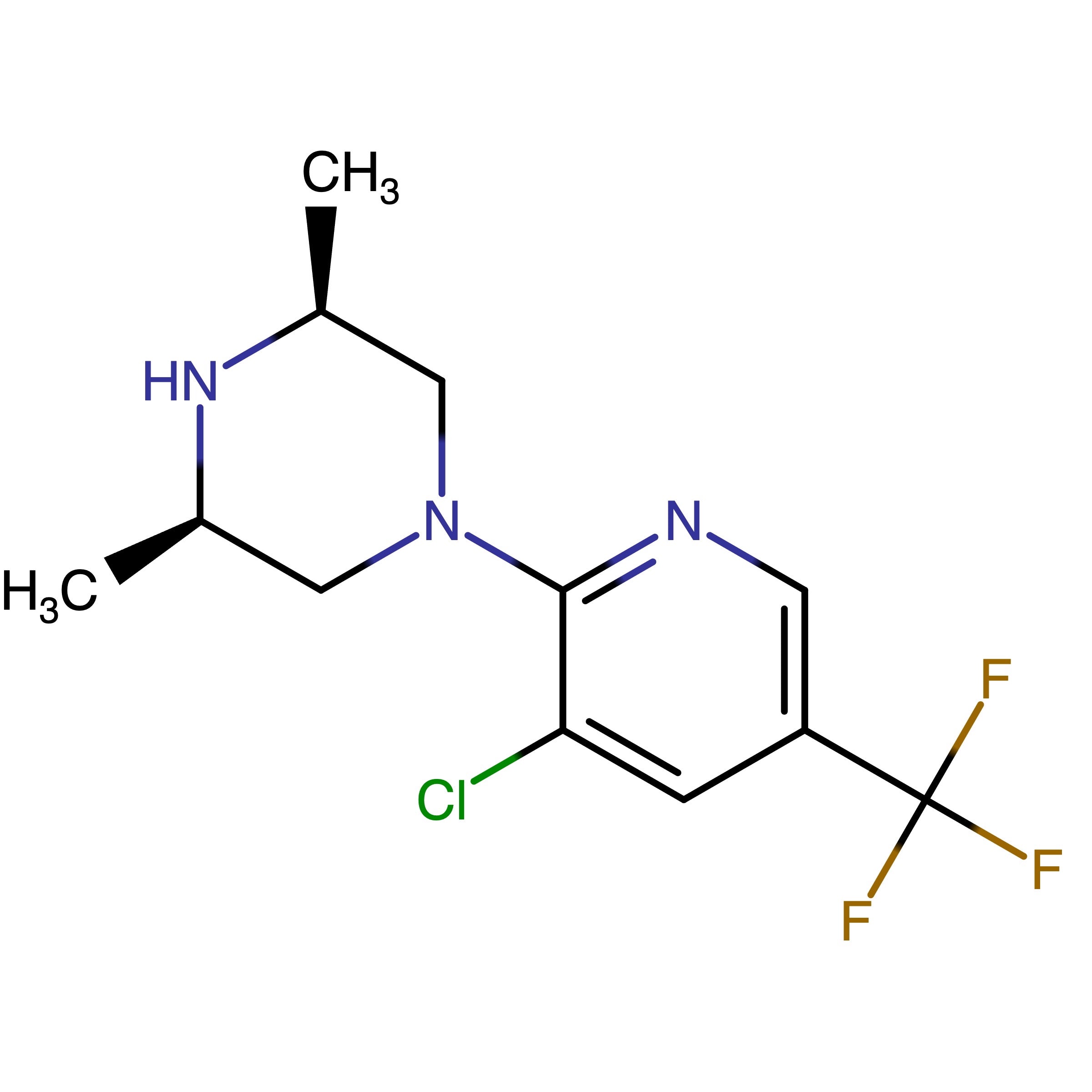 CAS RN 3059064-26-2 | (3R,5S)-1-[3-Chloro-5-(trifluoromethyl)-2-pyridyl]-3,5-dimethylpiperazine