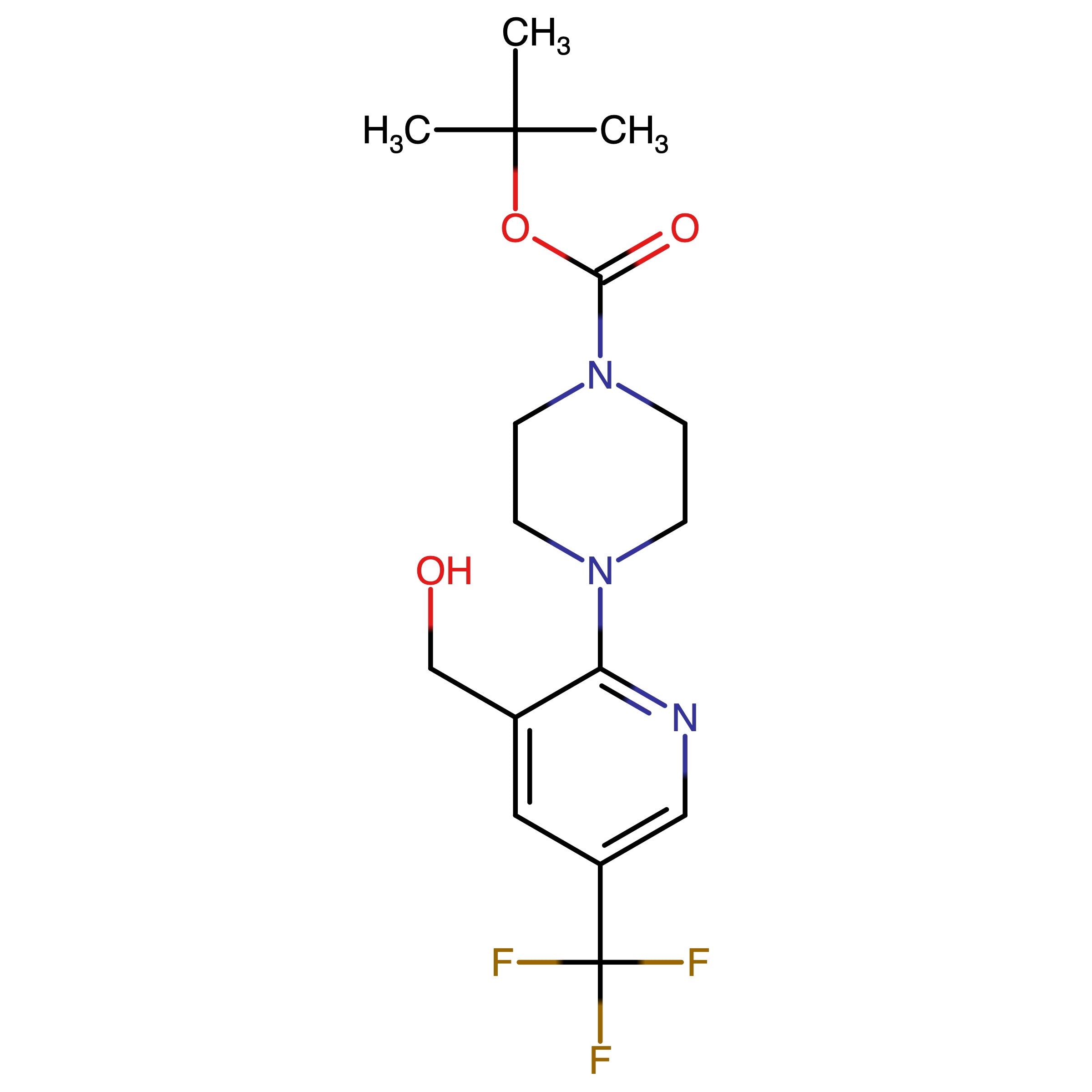 CAS RN 3059064-31-9 | tert-Butyl 4-[3-(hydroxymethyl)-5-(trifluoromethyl)-2-pyridyl]piperazine-1-carboxylate