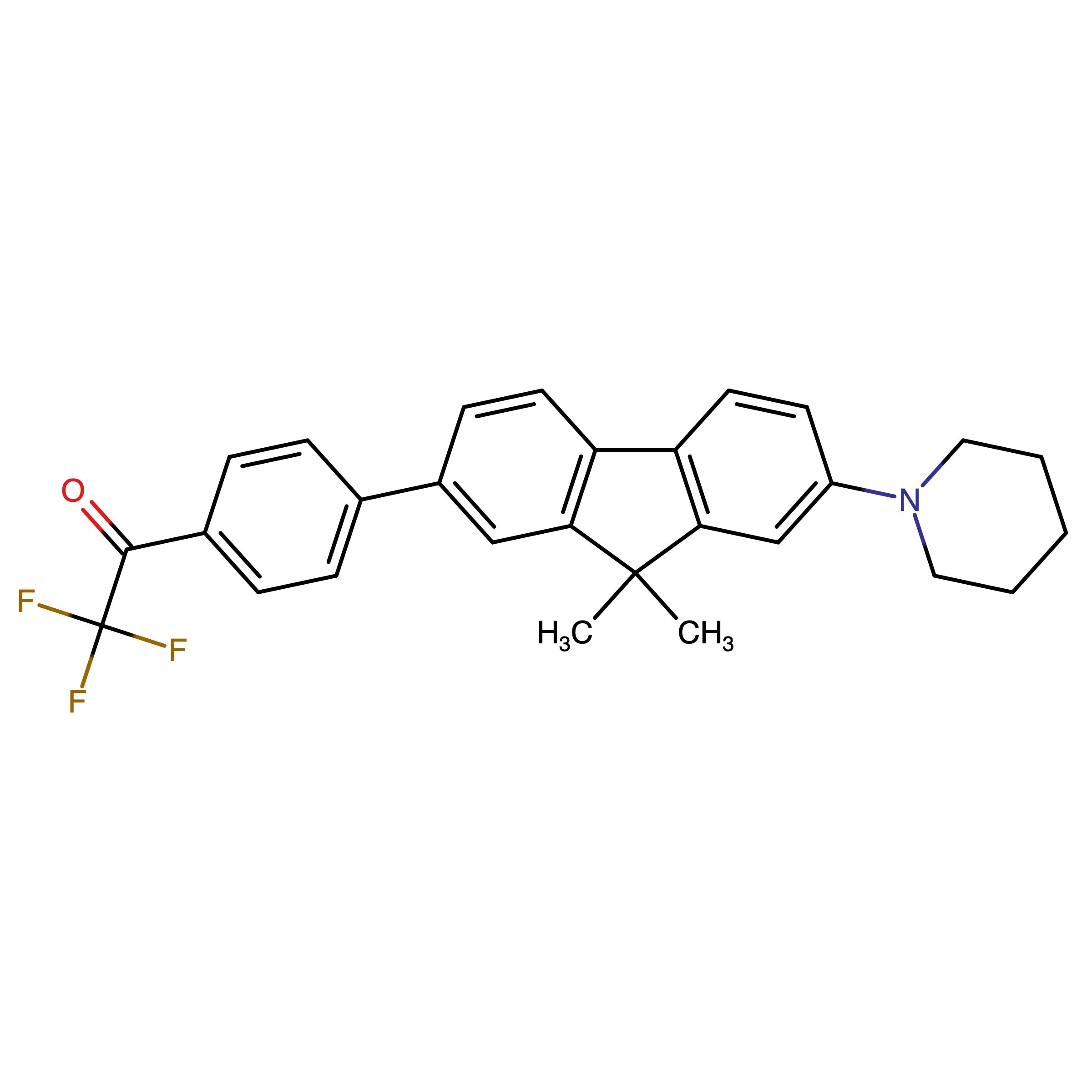CAS RN 3063714-55-3 | 1-(4-(9,9-Dimethyl-7-(piperidin-1-yl)-9H-fluoren-2-yl)phenyl)-2,2,2-trifluoroethan-1-one