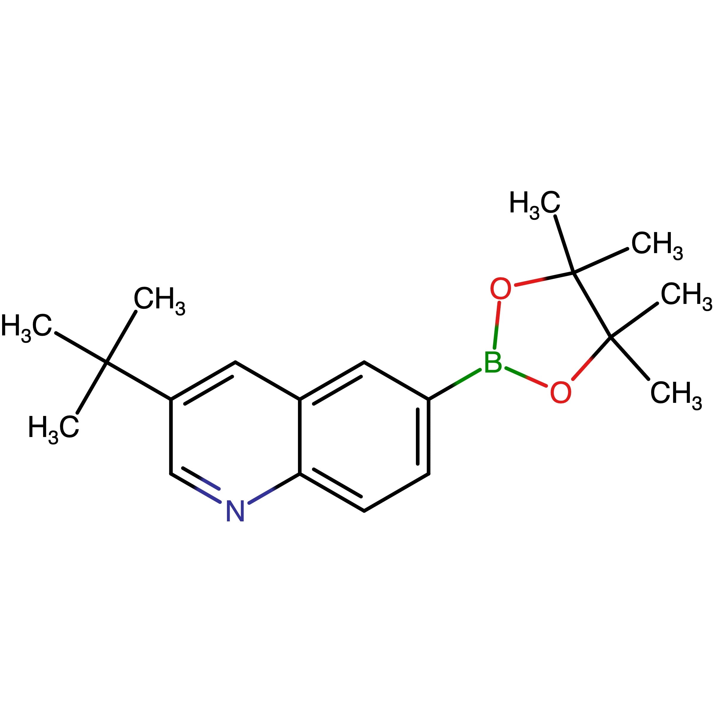 CAS RN 3067232-67-8 | 3-(tert-Butyl)-6-(4,4,5,5-tetramethyl-1,3,2-dioxaborolan-2-yl)quinoline