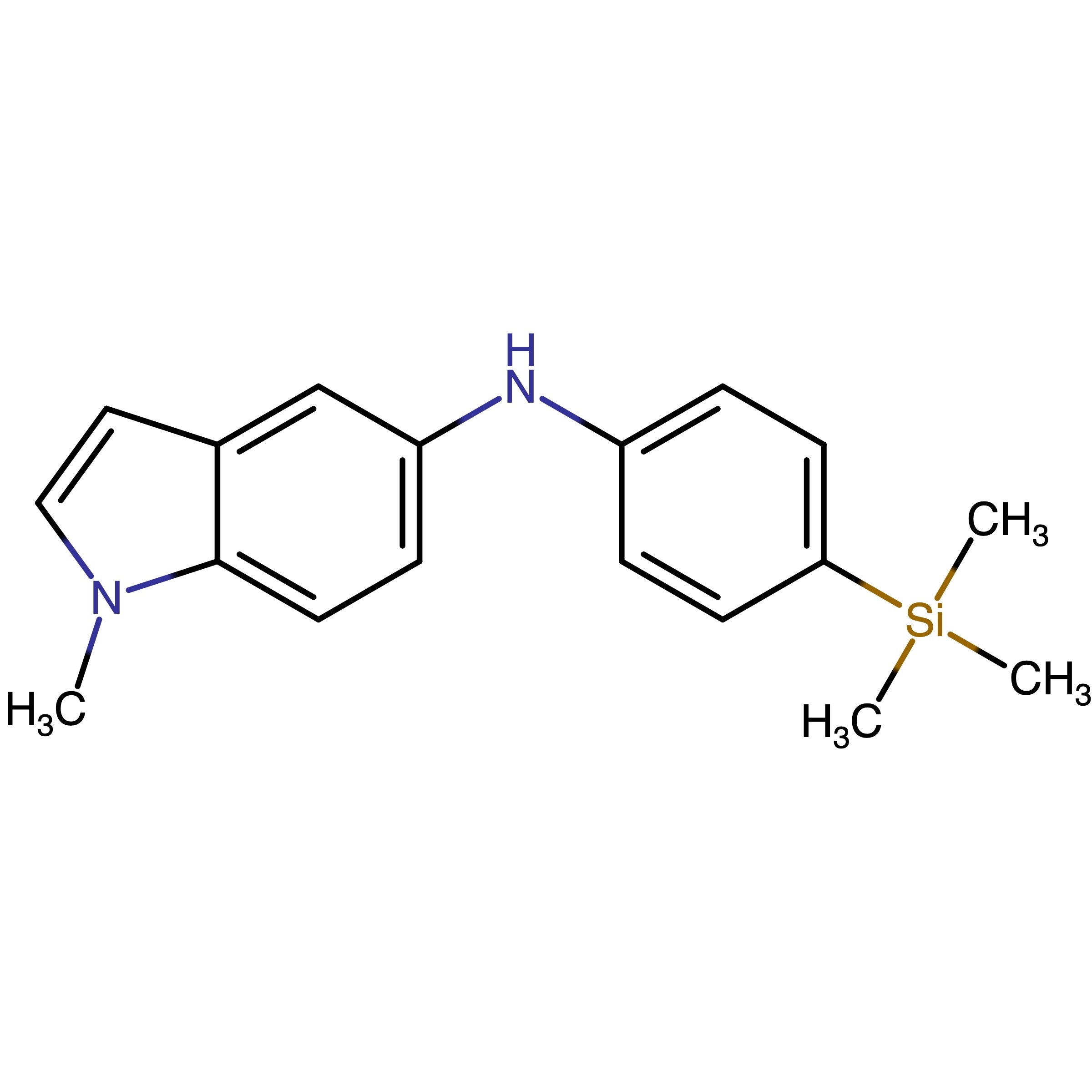CAS RN 3074103-19-5 | 1-Methyl-N-(4-(trimethylsilyl)phenyl)-1H-indol-5-amine