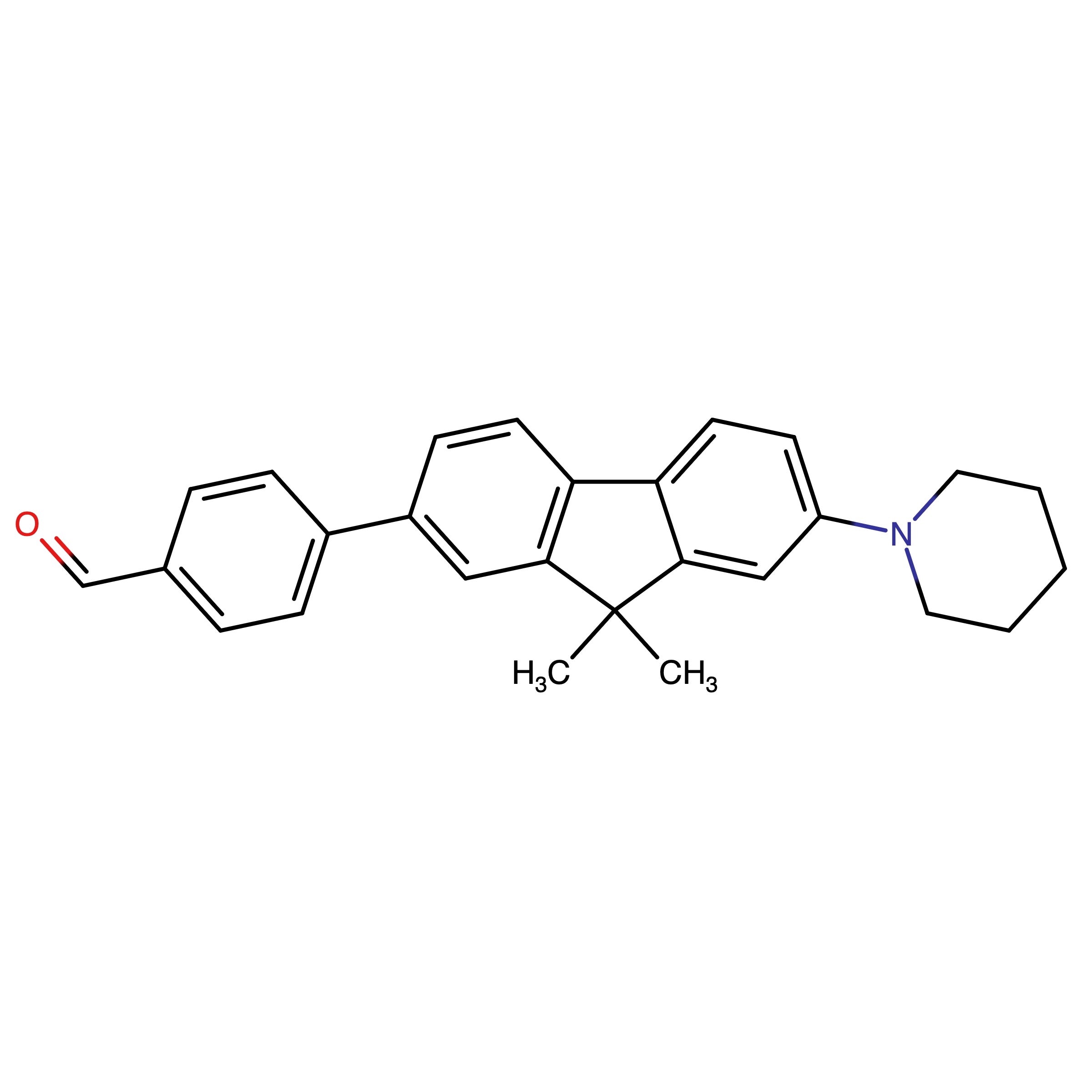 CAS RN 3079709-27-3 | 4-(9,9-Dimethyl-7-(piperidin-1-yl)-9H-fluoren-2-yl)benzaldehyde