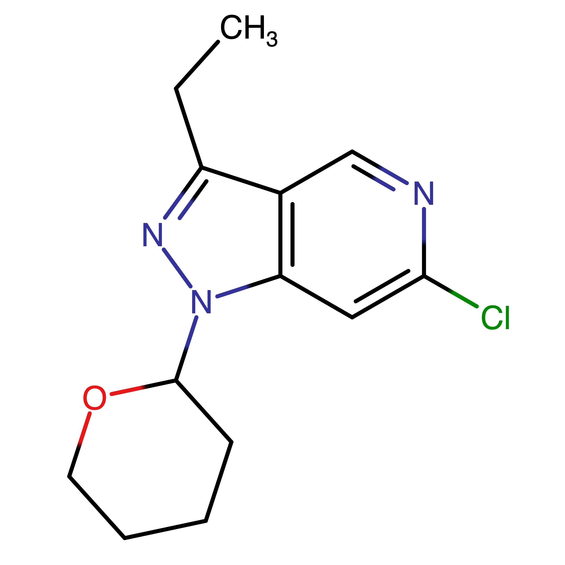CAS RN 3093636-53-1 | 6?Chloro?3?ethyl?1?(tetrahydro?2H?pyran?2?yl)?1H?pyrazolo[4,3?c]pyridine 