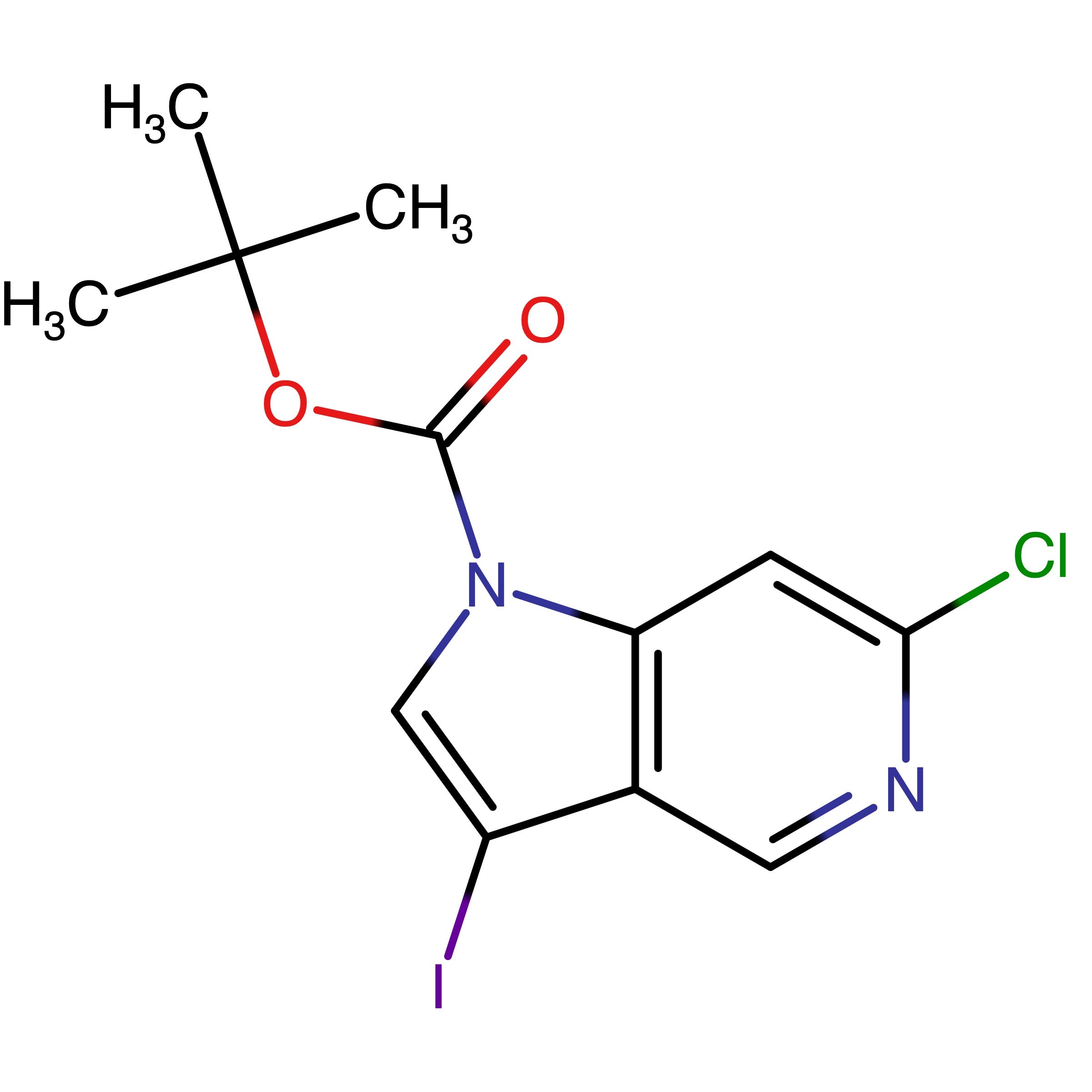 CAS RN 3093637-23-8 | tert?Butyl 6?chloro?3?iodo?1H?pyrrolo[3,2?c]pyridine?1?carboxylate 