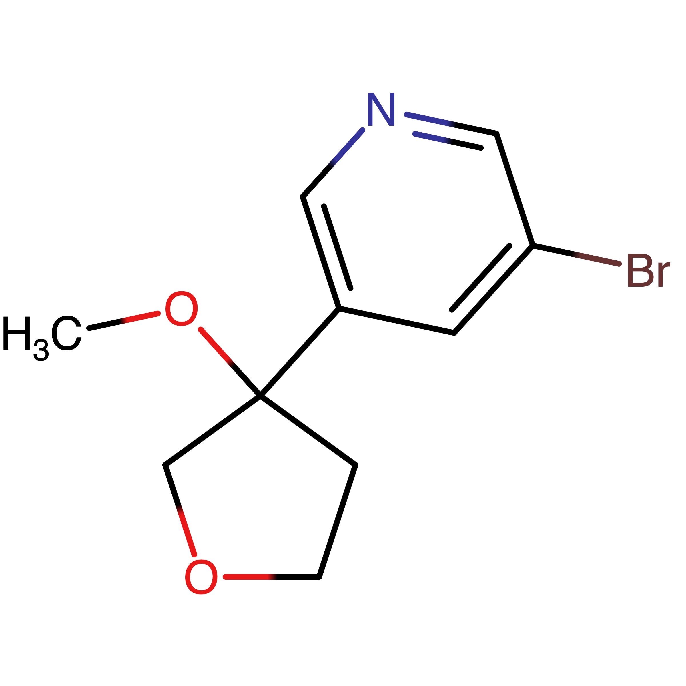 CAS RN 3093637-89-6 | 3?Bromo?5?(3?methoxytetrahydrofuran?3?yl)pyridine 