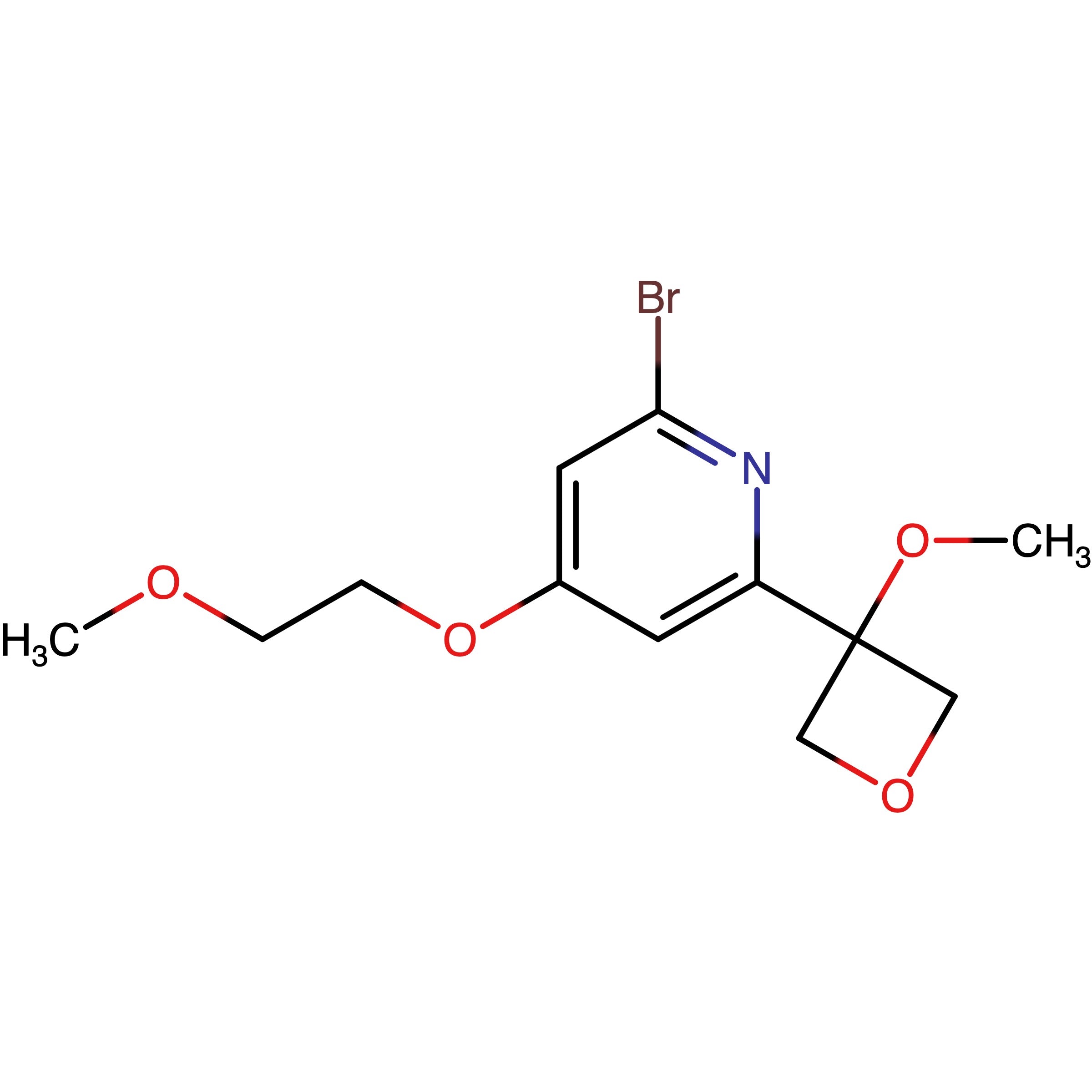 CAS RN 3093637-91-0 | 2?Bromo?4?(2?methoxyethoxy)?6?(3?methoxyoxetan?3?yl)pyridine 