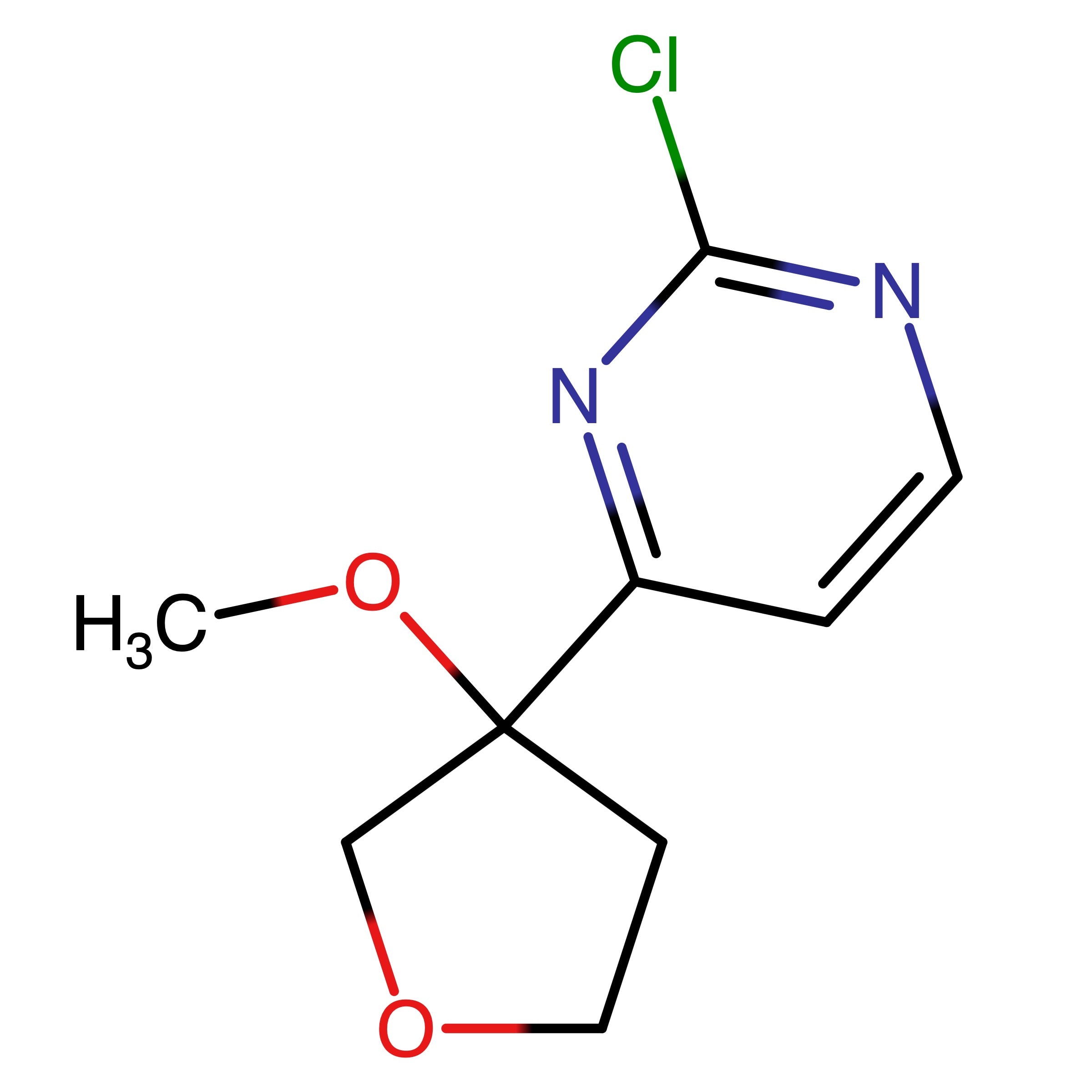 CAS RN 3093641-46-1 | 2-Chloro-4-(3-methoxytetrahydrofuran-3-yl)pyrimidine 
