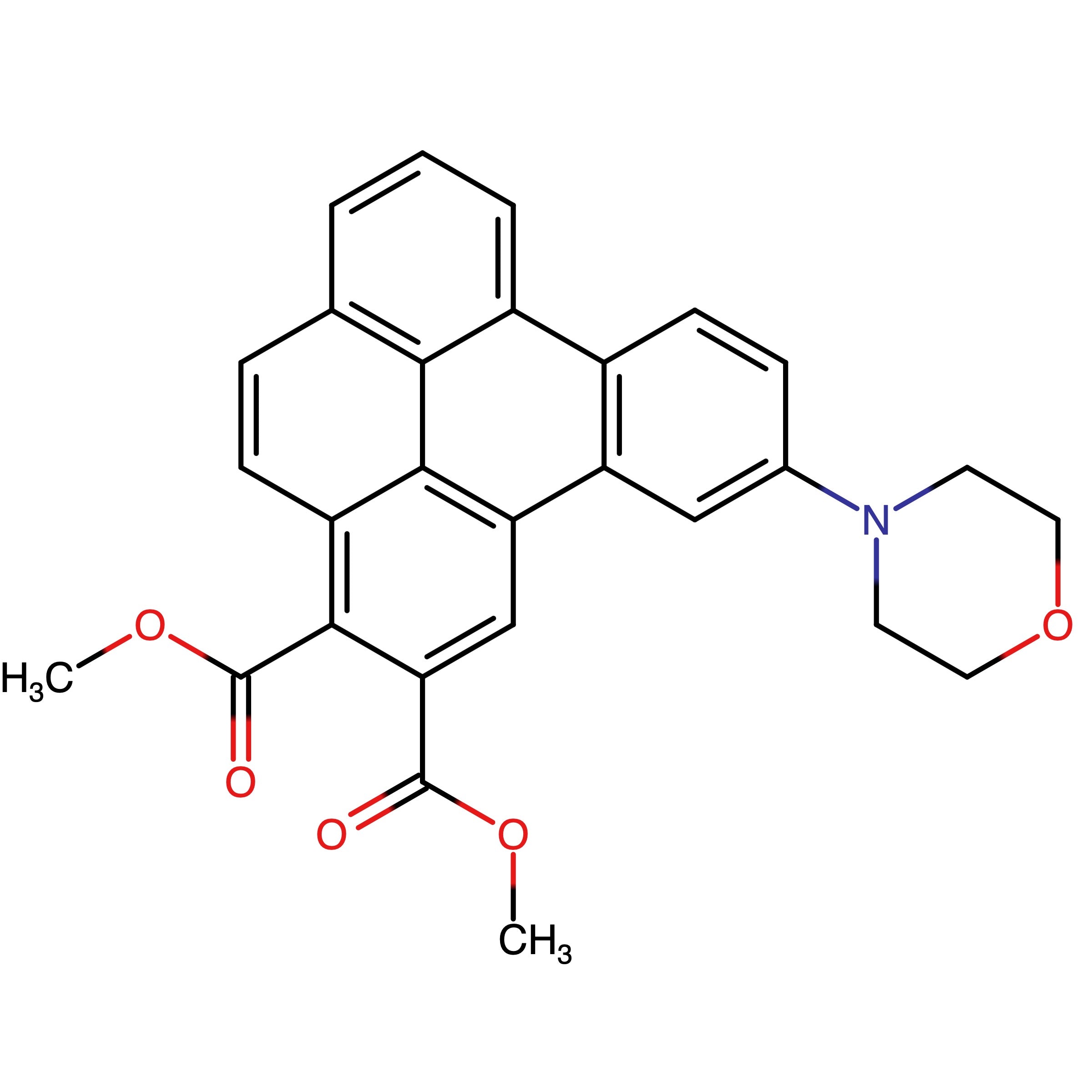 CAS RN 3107970-91-9 | Dimethyl 11_morpholinobenzo[e]pyrene_2,3_dicarboxylate