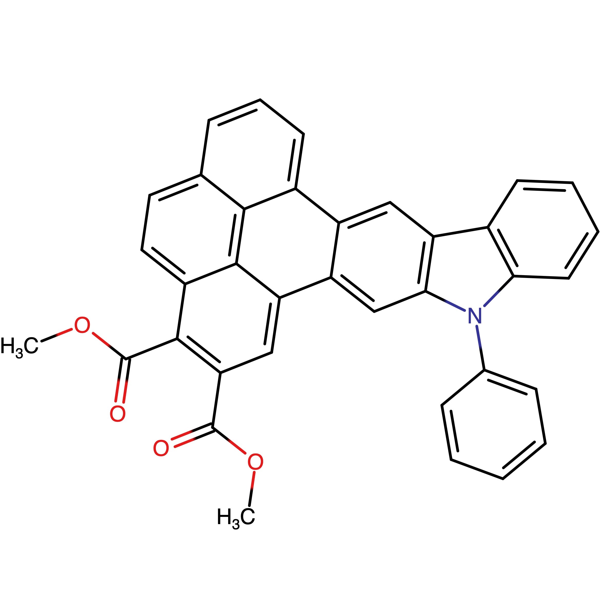 CAS RN 3107971-01-4 | Dimethyl 10_phenyl_10H_pyreno[4,5_b]carbazole_6,7_dicarboxylate