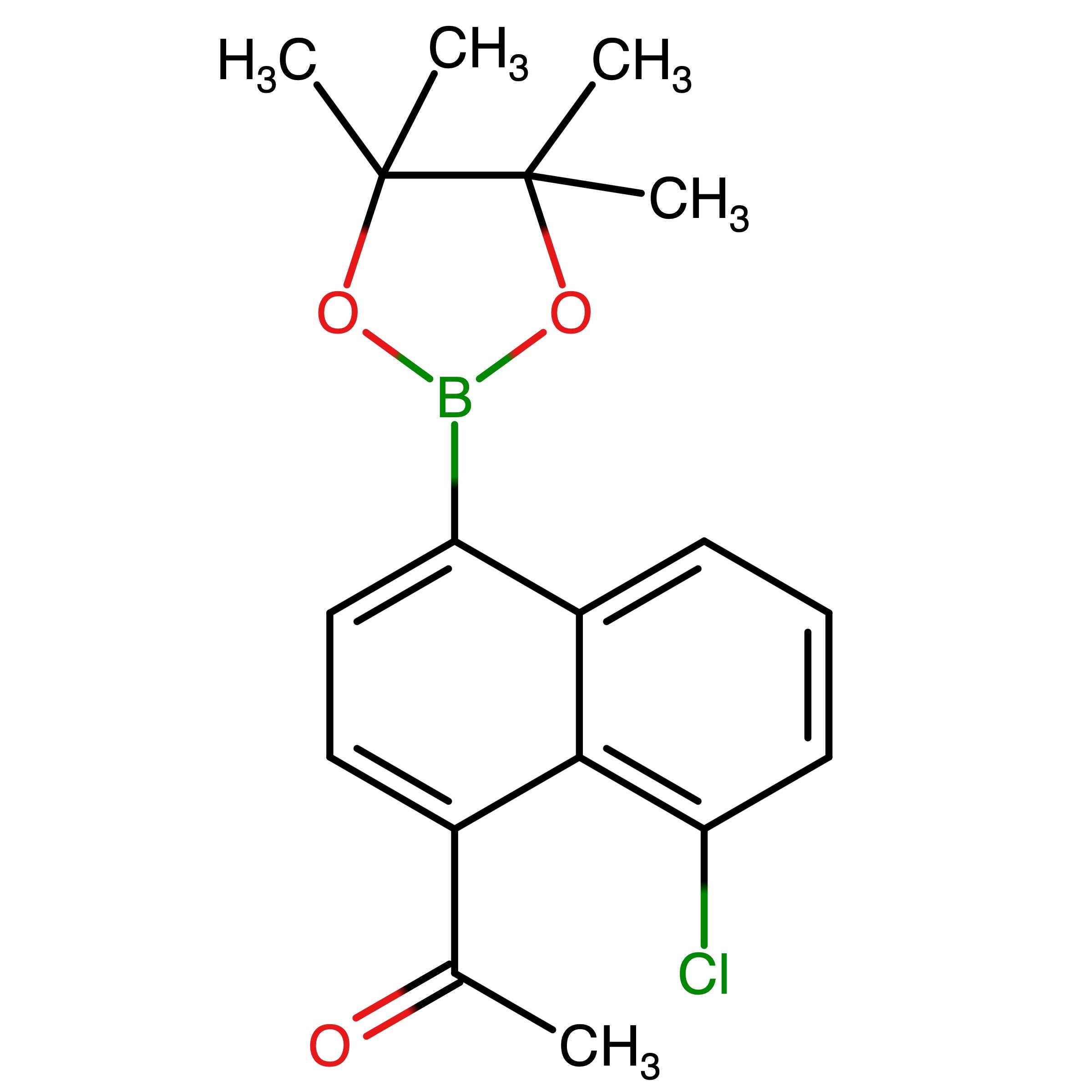 CAS RN 3107971-44-5 | 1_(8-Chloro-4-(4,4,5,5-tetramethyl-1,3,2-dioxaborolan-2-yl)naphthalen_1_yl)ethanone