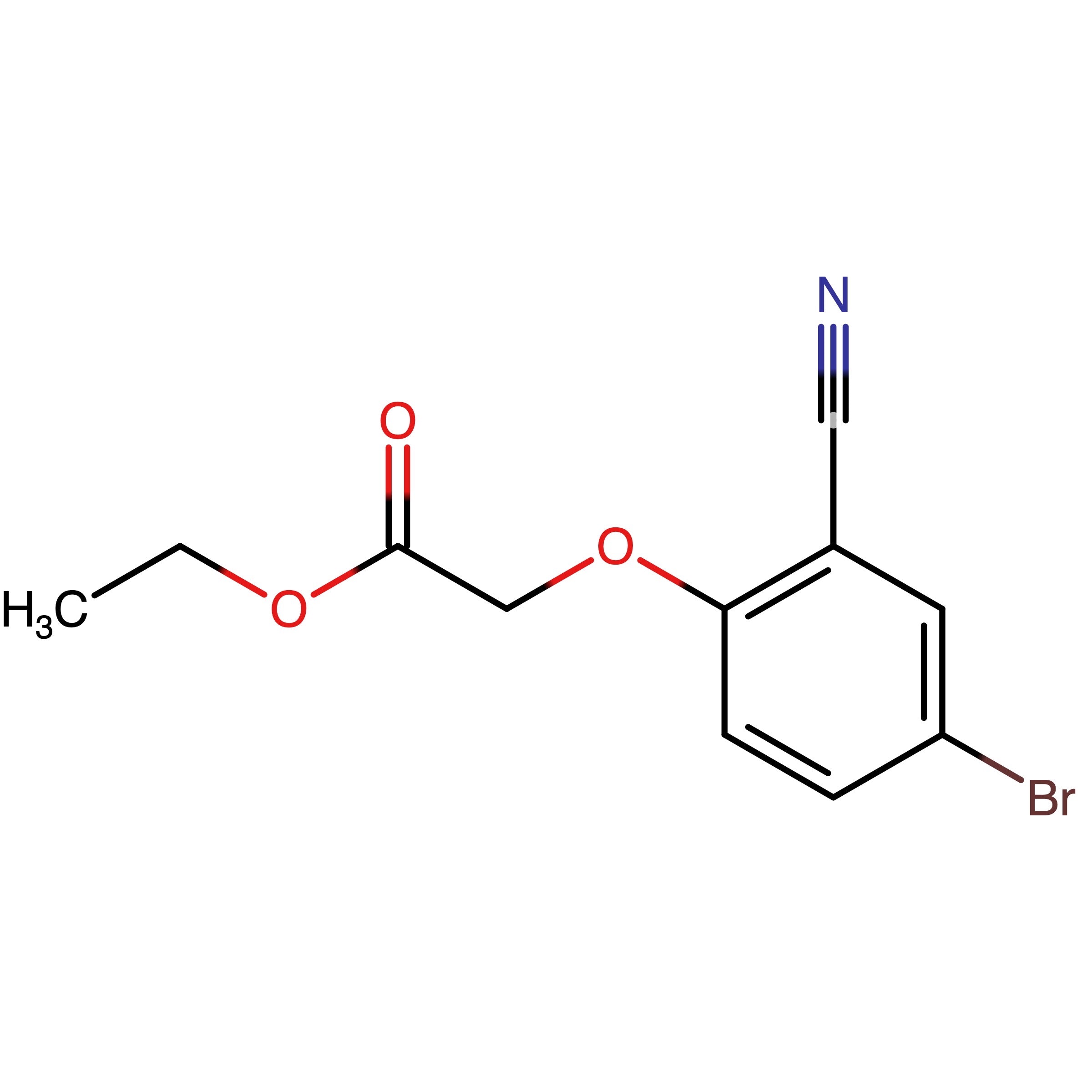 CAS RN 328009-03-6 | (4-Bromo-2-cyanophenoxy)acetic acid ethyl ester | MFCD00454355