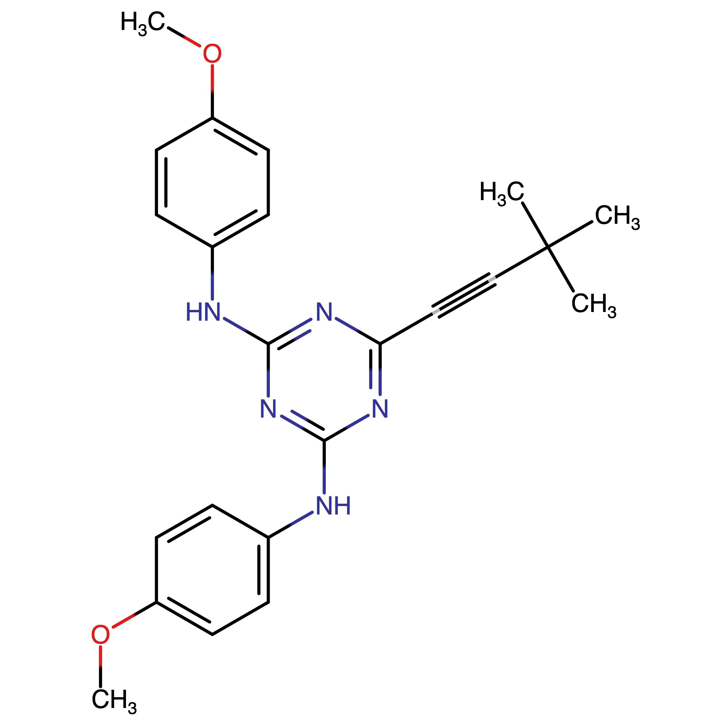 CAS RN 337966-54-8 | 2-t-Butylethynyl-4,6-di(4'-methoxyanilino)-1,3,5-triazine