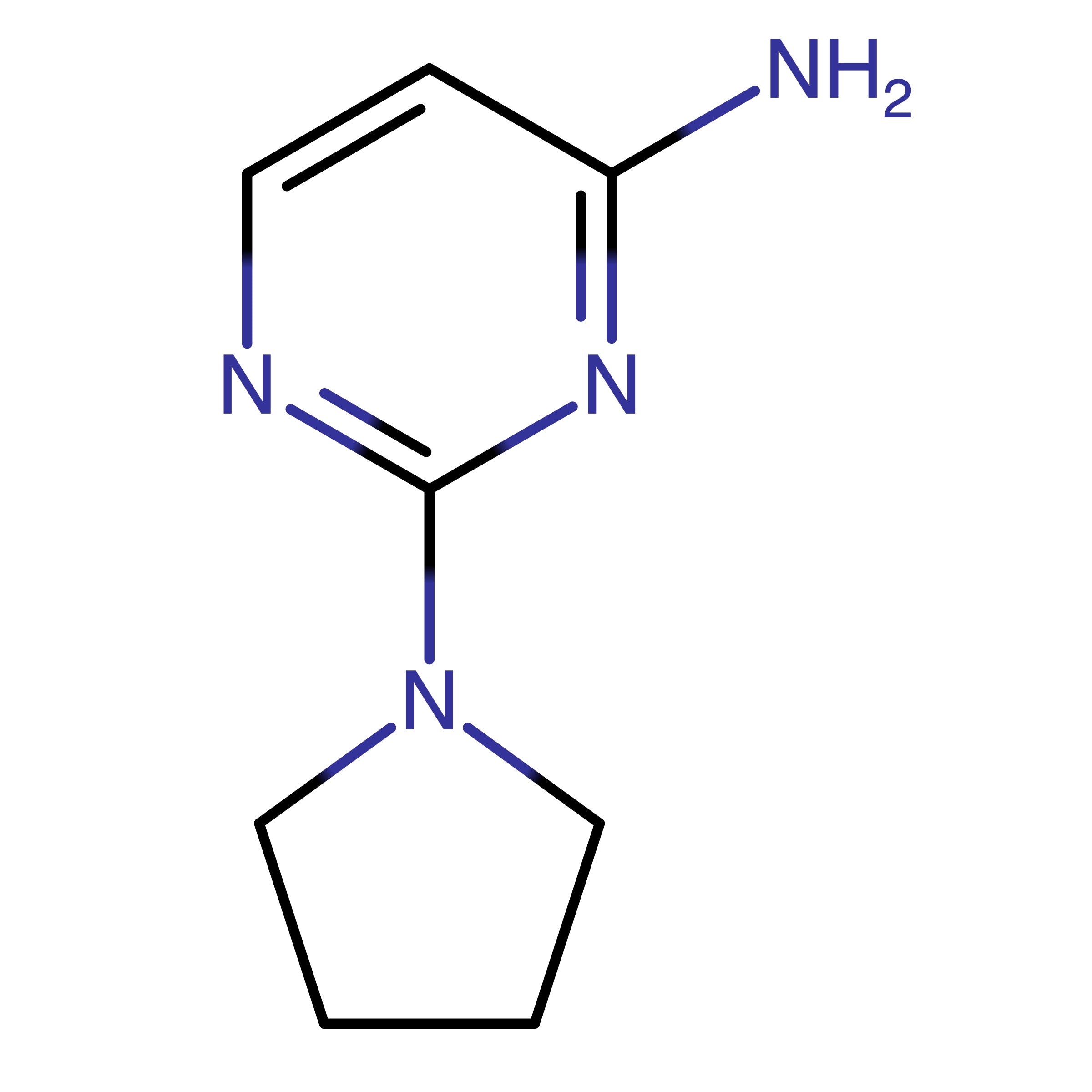 CAS RN 33851-99-9 | 2-(Pyrrolidin-1-yl)pyrimidin-4-amine | MFCD16103673