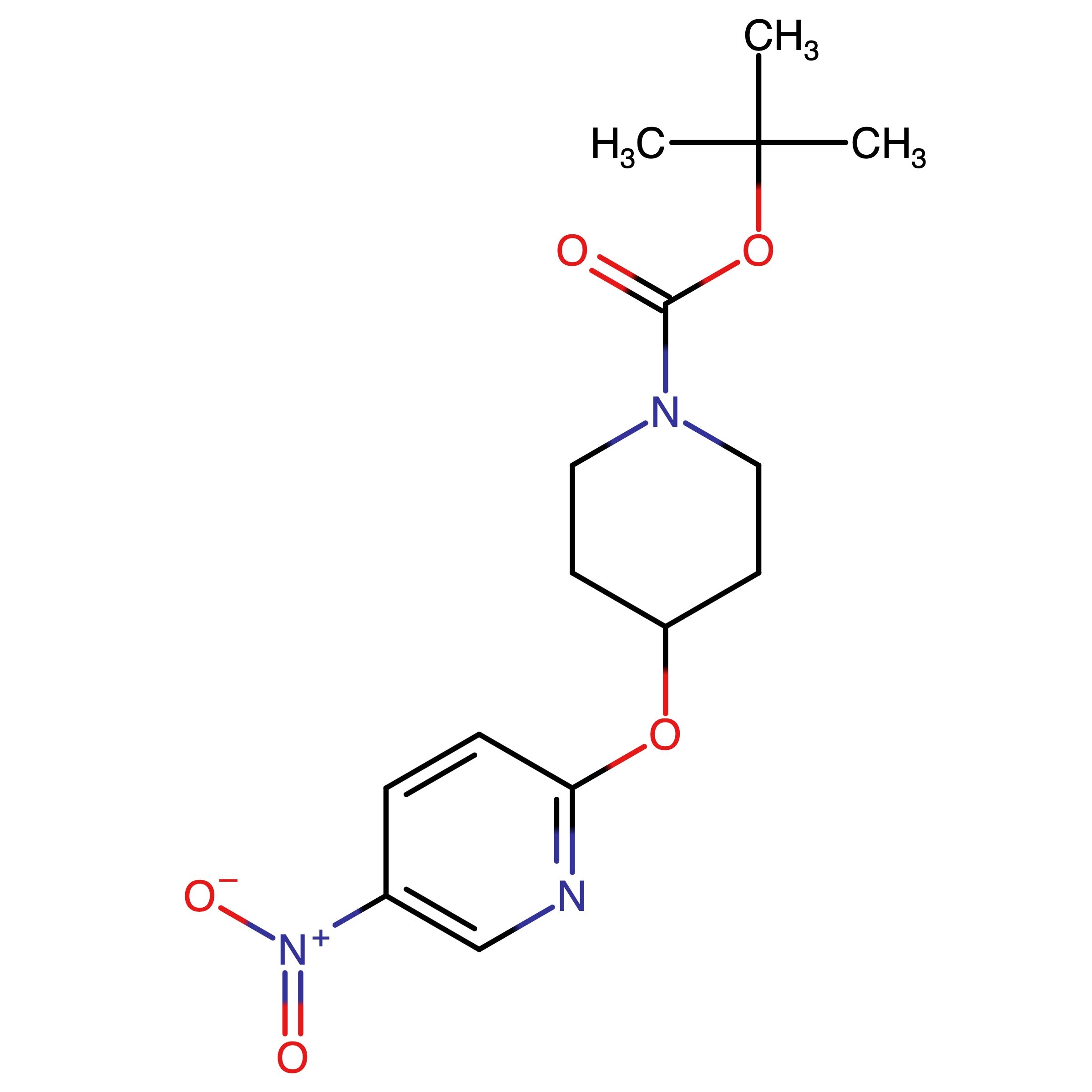 CAS RN 346665-40-5 | Name: tert-Butyl 4-((5-nitropyridin-2-yl)oxy)piperidine-1-carboxylate | MDL: MFCD09263756