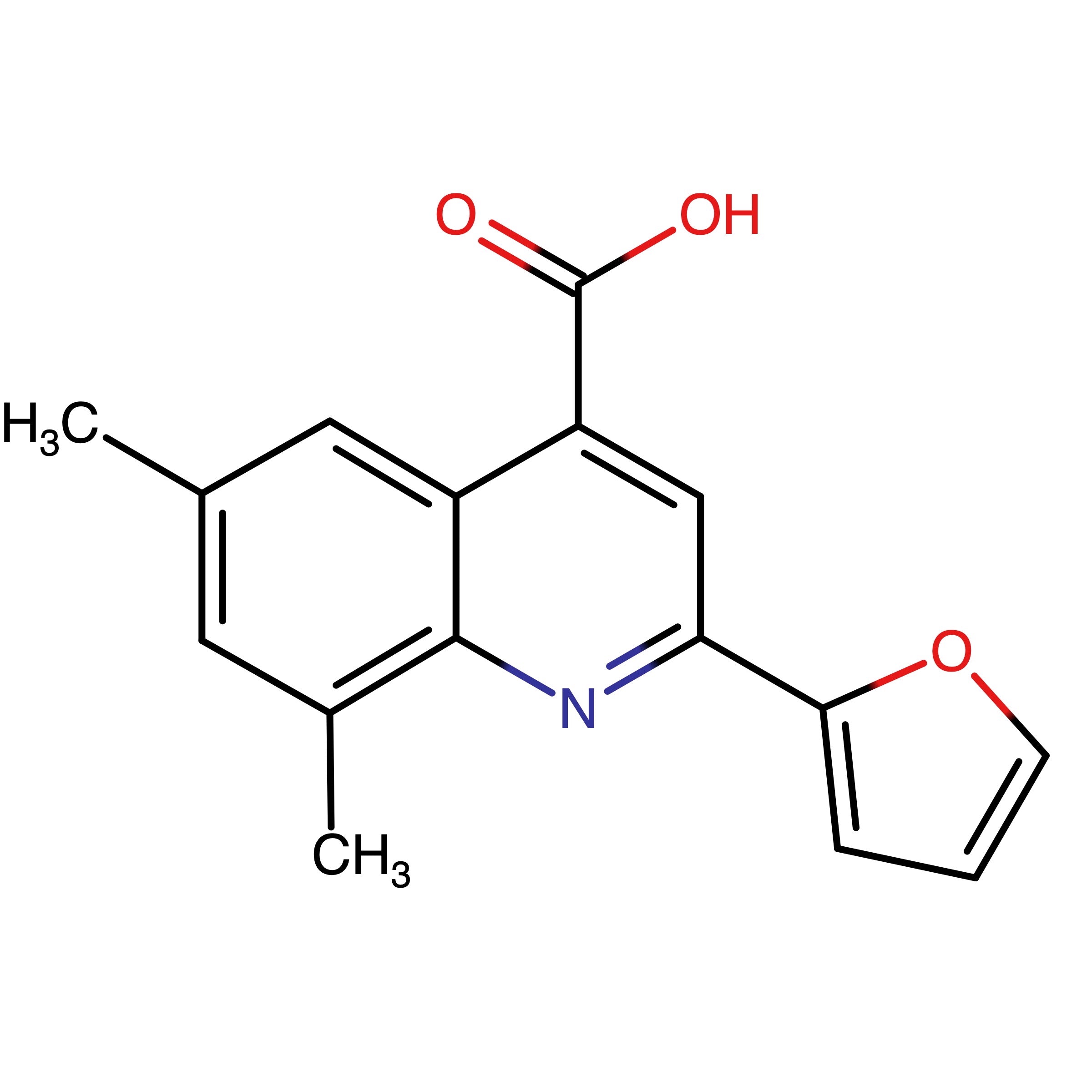 CAS RN 351357-33-0 | 2-(Furan-2-yl)-6,8-dimethylquinoline-4-carboxylic acid | MFCD02741578