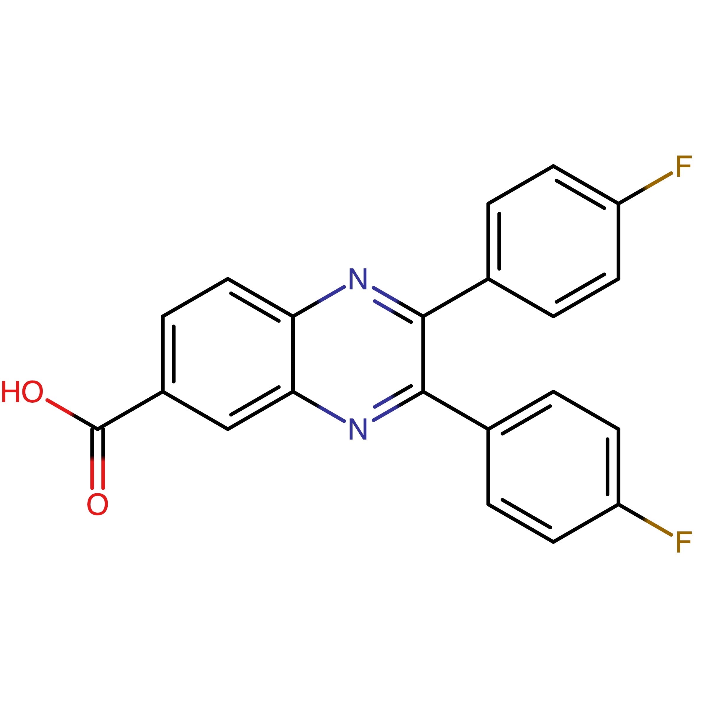 CAS RN 355397-64-7 | 2,3-Bis(4-fluorophenyl)quinoxaline-6-carboxylic acid | MFCD02041145