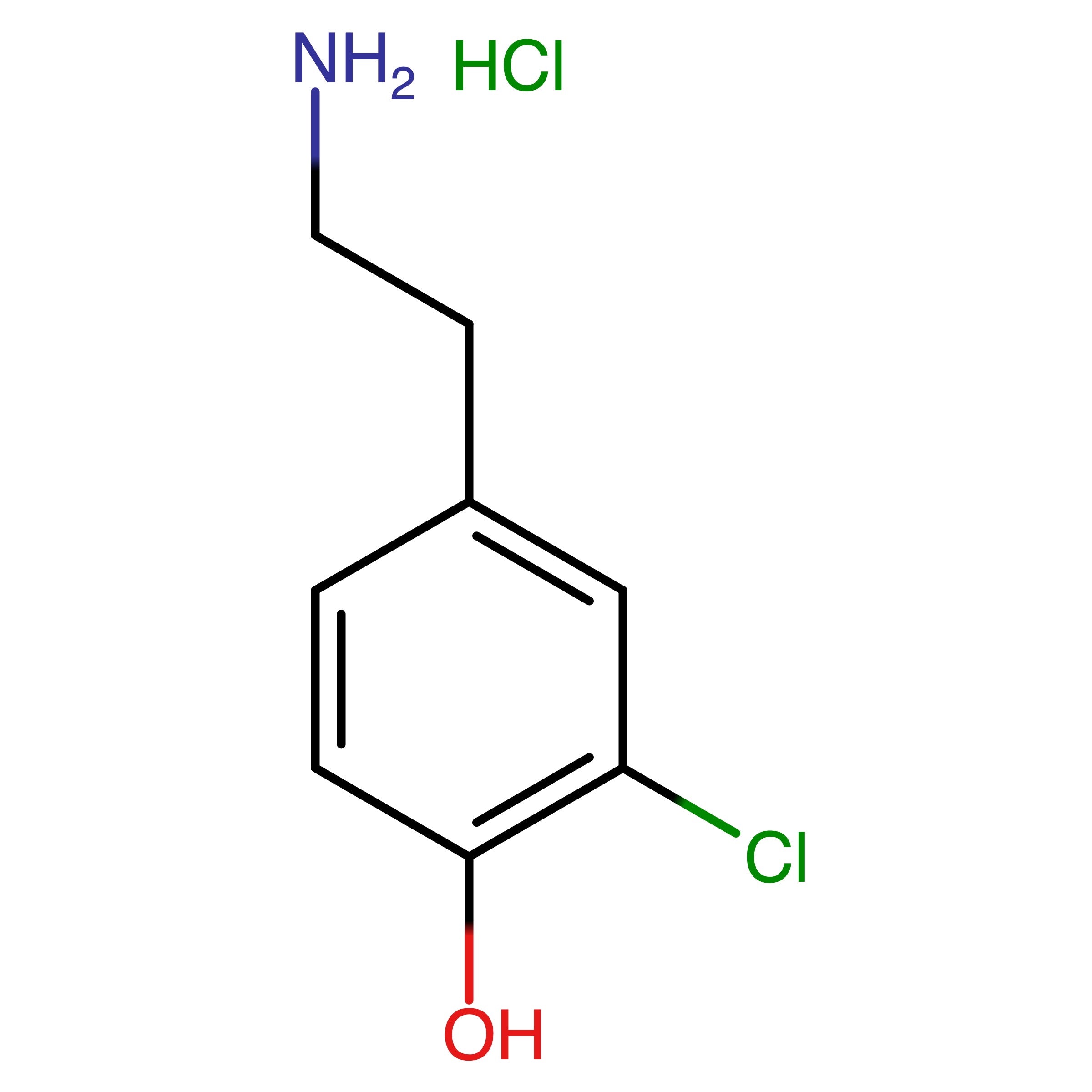 CAS RN 35607-19-3 | 2-(3-Chloro-4-hydroxyphenyl)ethylamine hydrochloride | MFCD24038843