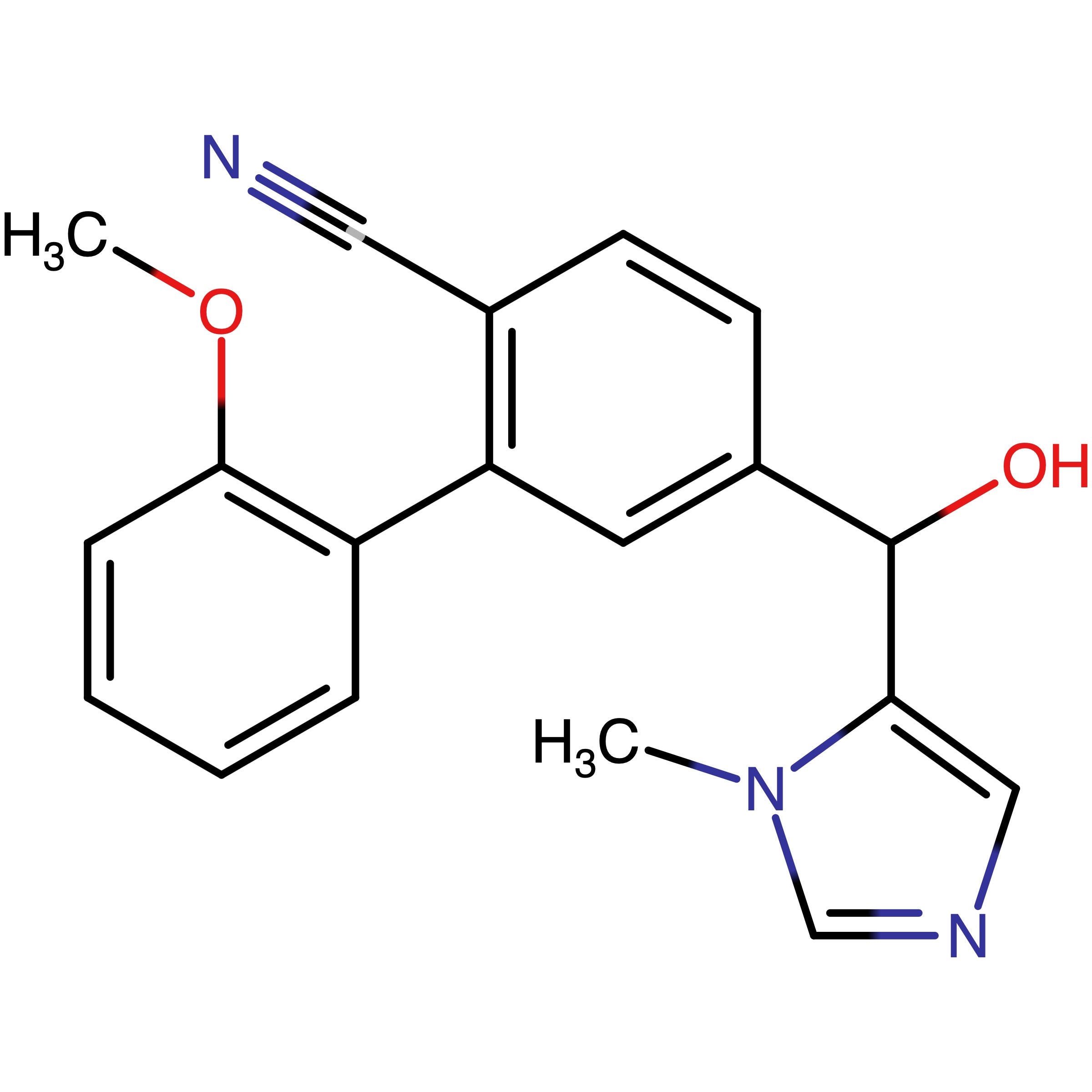 CAS RN 371764-36-2 | 5-(Hydroxy(l-methyl-1H-imidazol-5-yl)methyl)-2'-methoxy(1,1'-biphenyl)-2-carbonitrile