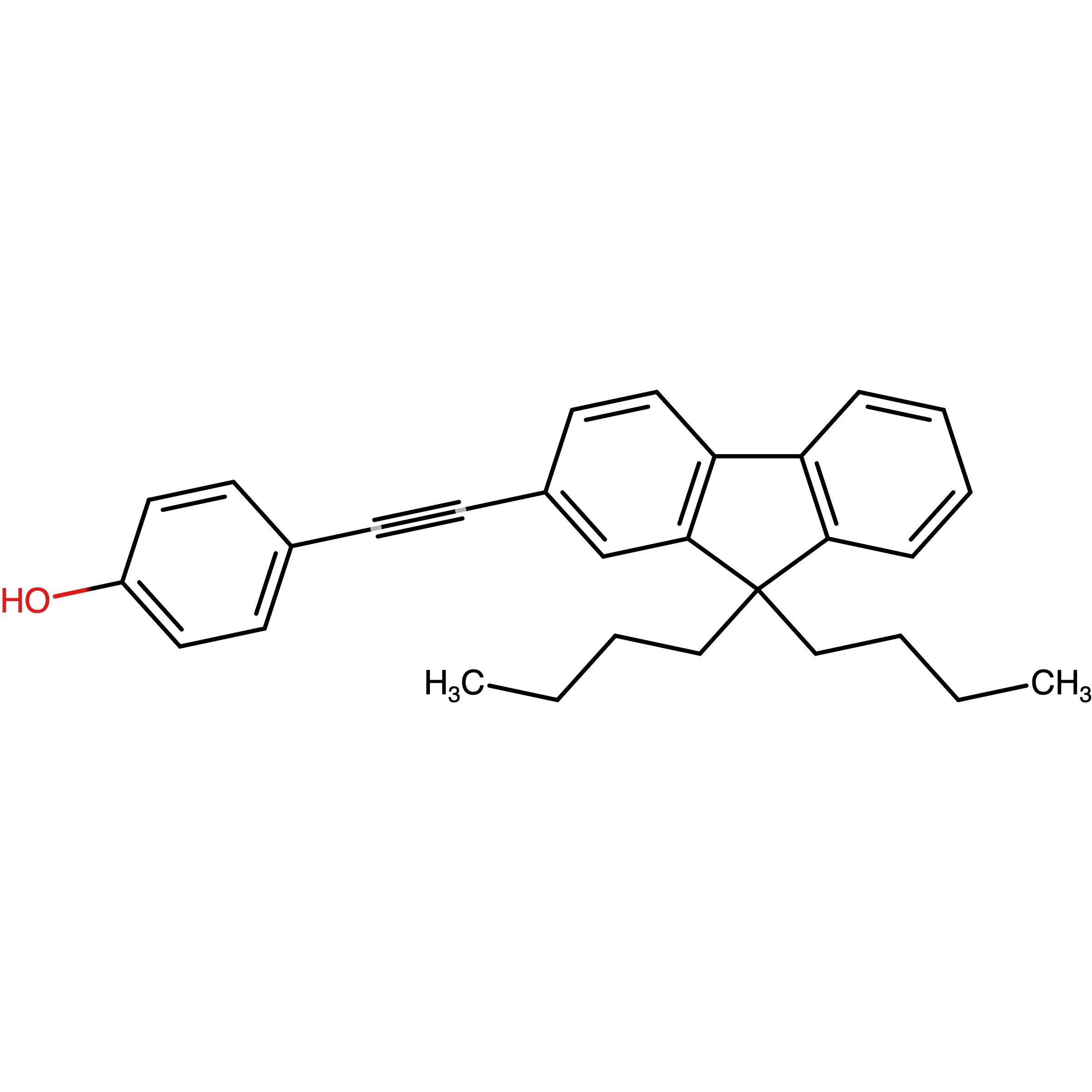 4-((9,9-Dibutyl-9H-fluoren-2-yl)ethynyl)phenol