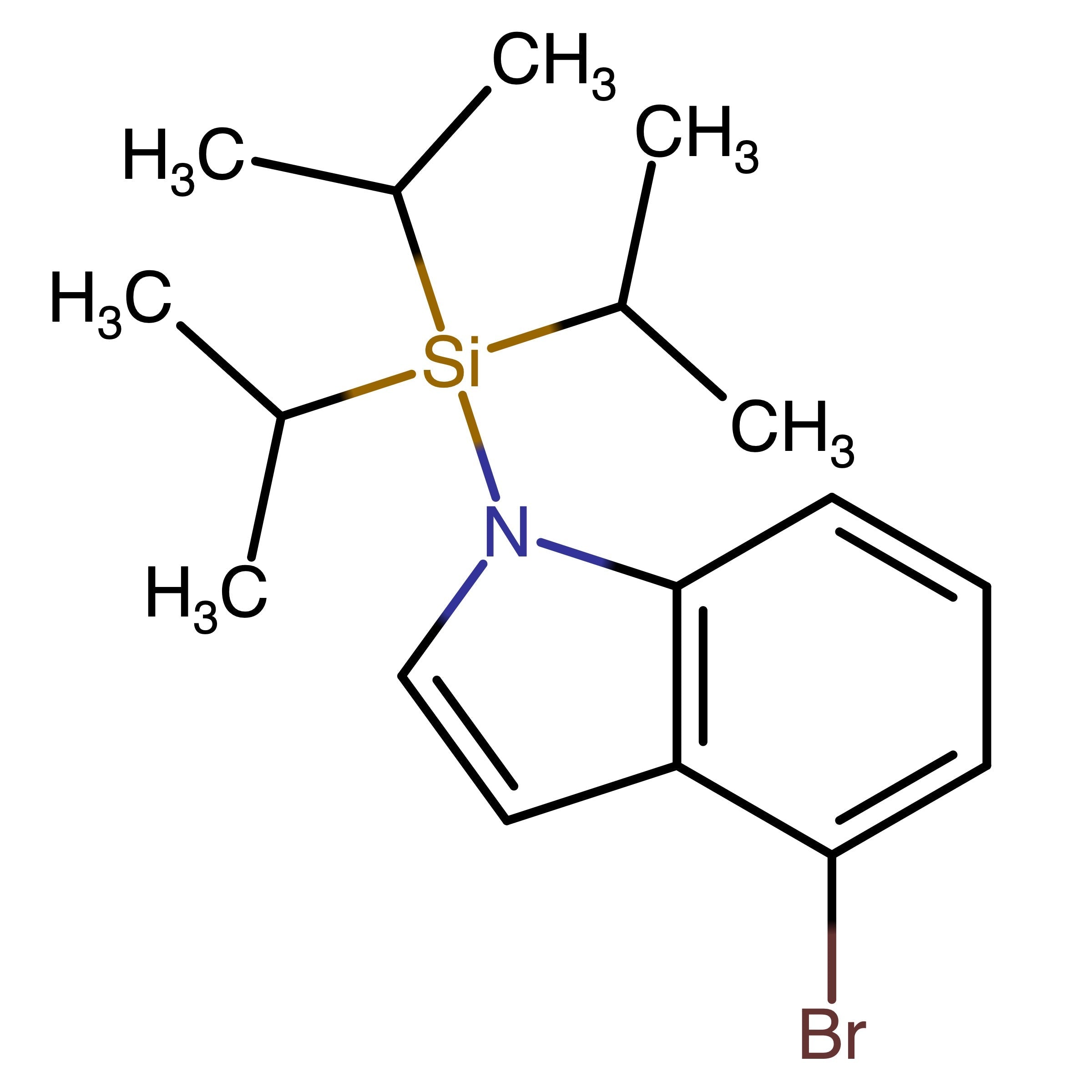 CAS RN 412048-44-3 | 4-Bromo-1-(tri-isopropylsilyl)-1H-indole