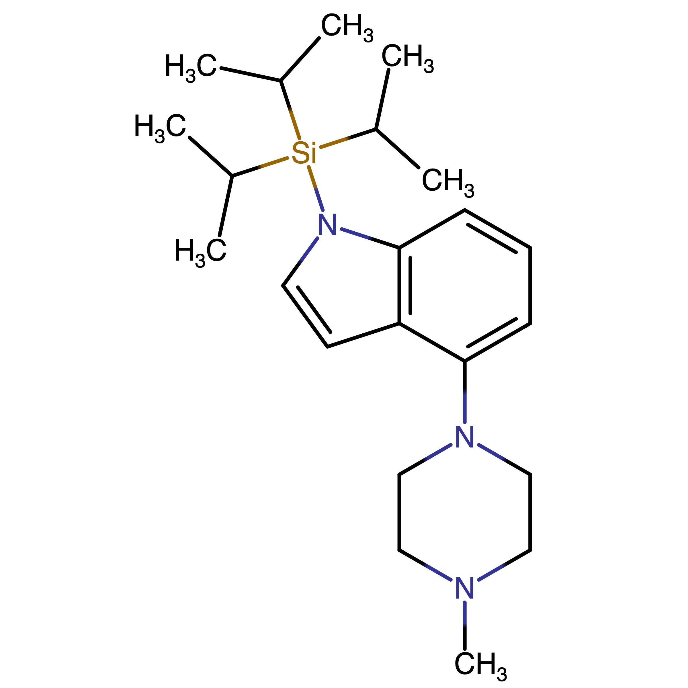 CAS RN 412048-46-5 | 4-(4-Methyl-1-piperazinyl)-1-(triisopropylsilanyl)-1H-indole