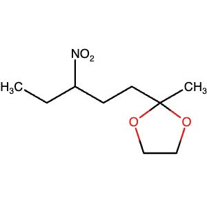 42397-27-3 | 2-Methyl-2-(3-nitropentyl)-1,3-dioxolane - Hoffman Fine Chemicals