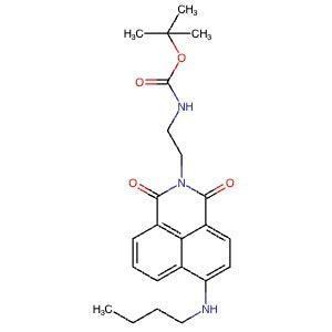 440666-06-8 | tert-Butyl (2-(6-(butylamino)-1,3-dioxo-1H-benzo[de]isoquinolin-2(3H)-yl)ethyl)carbamate - Hoffman Fine Chemicals