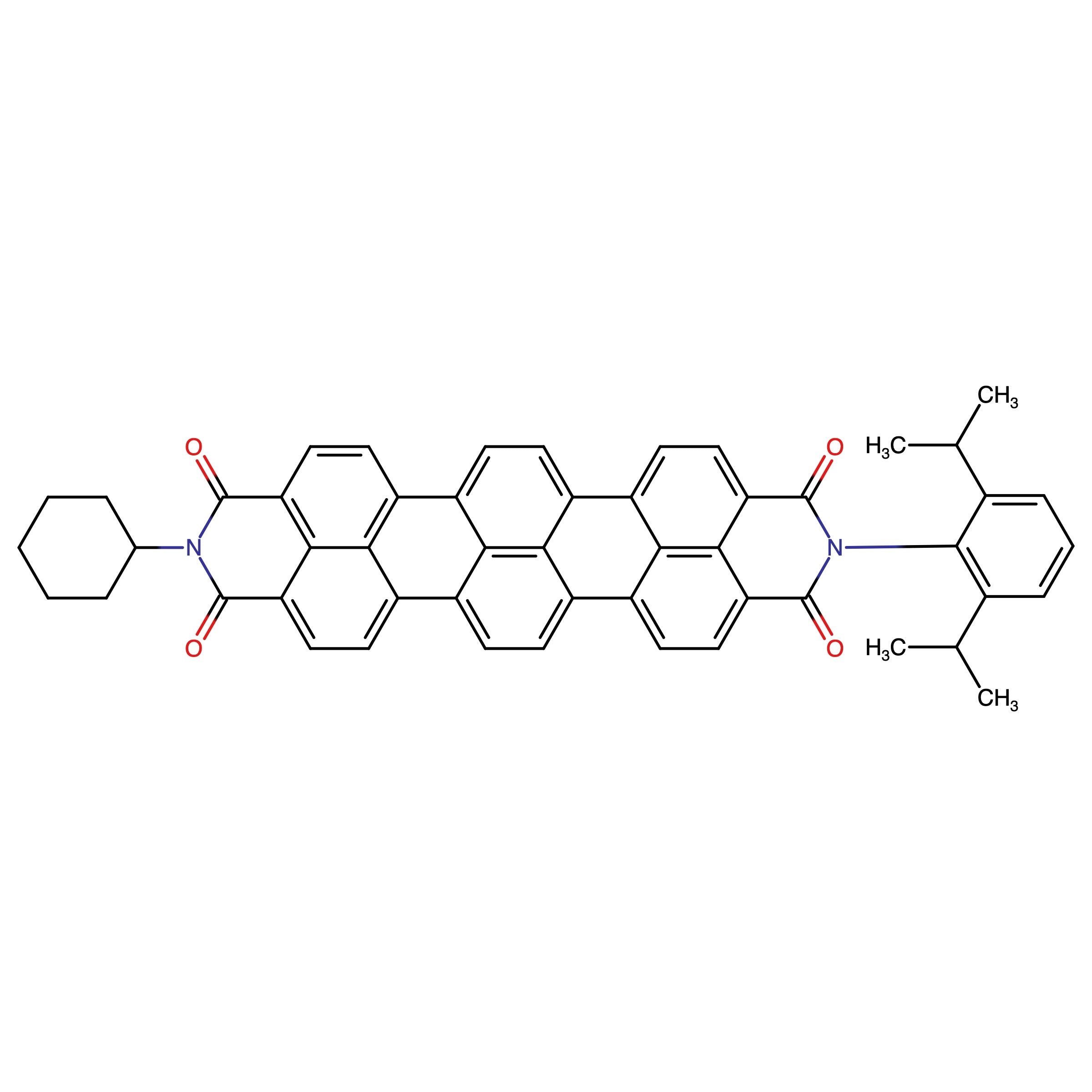 CAS RN 452084-79-6 | N-(2,6-Diisopropylphenyl)-N'-cyclohexylterrylene-3,4:11,12-tetracarboxdiimide