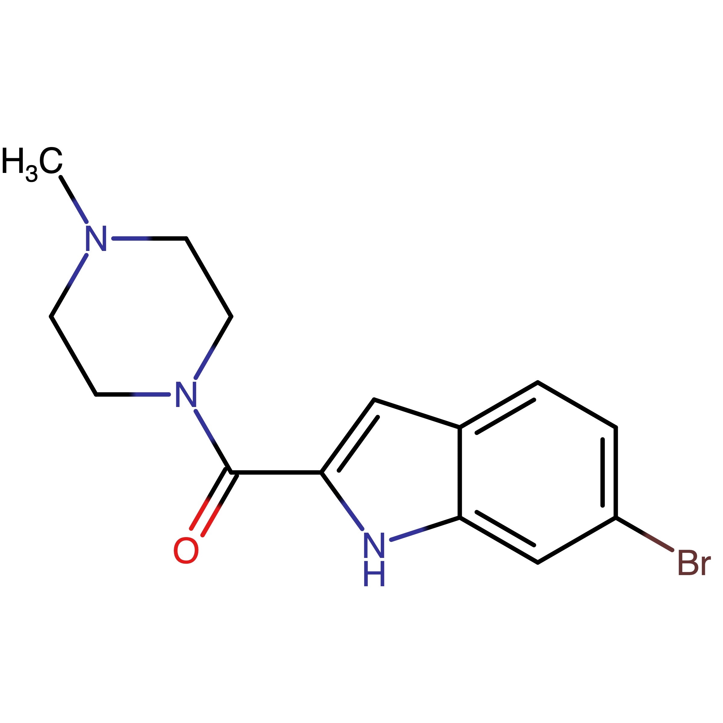 CAS RN 459169-26-7 | (6-Bromo-1H-indol-2-yl)-(4-methylpiperazin-1-yl)methanone