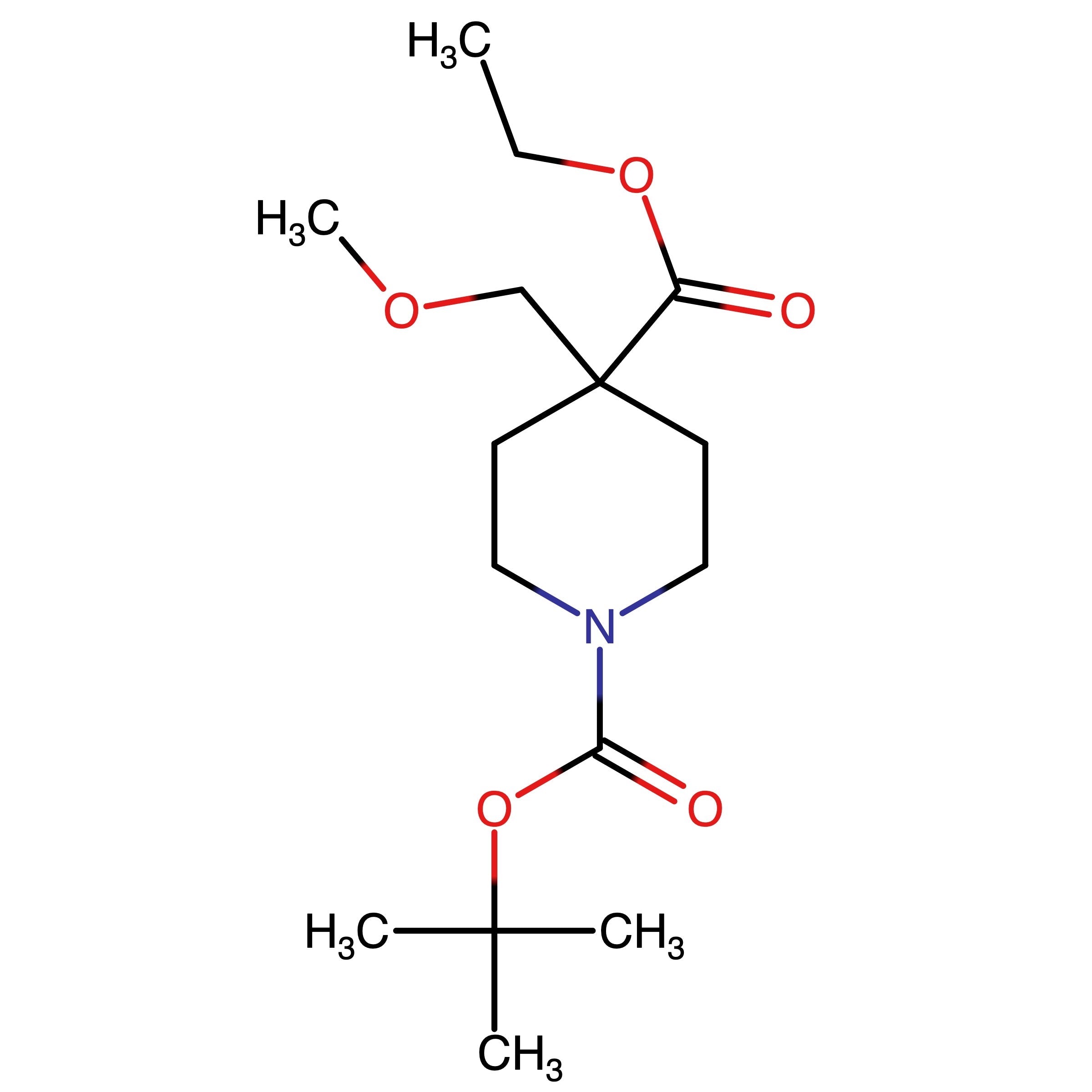CAS RN 478059-17-5 | 1-tert-Butyl 4-ethyl 4-(methoxymethyl)piperidine-1,4-dicarboxylate