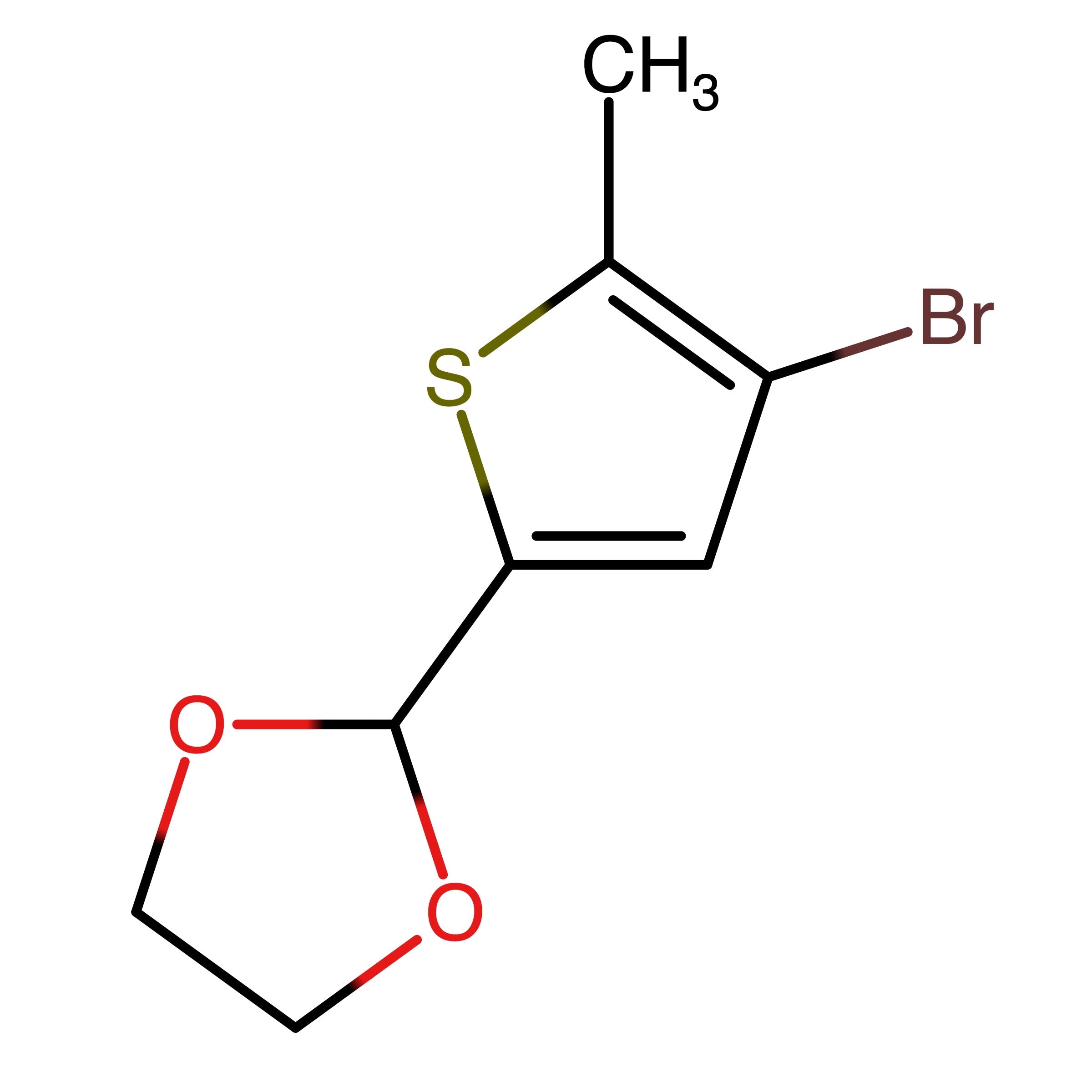 CAS RN 479196-49-1 | 2-(4-Bromo-5-methylthiophen-2-yl)-1,3-dioxolane | MFCD11977342