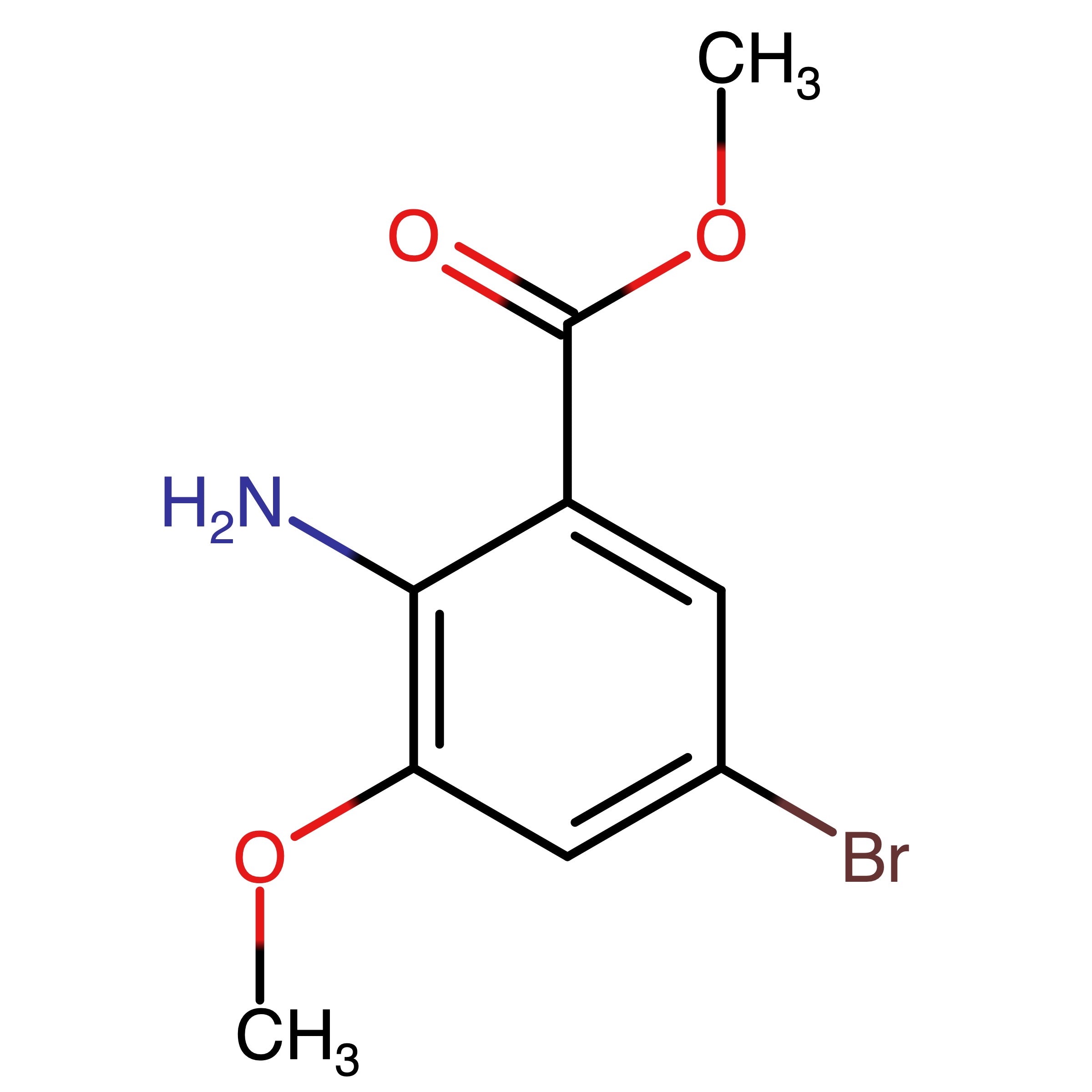 CAS RN 5121-34-6 | Methyl 2-amino-5-bromo-3-methoxybenzoate | MFCD11113109