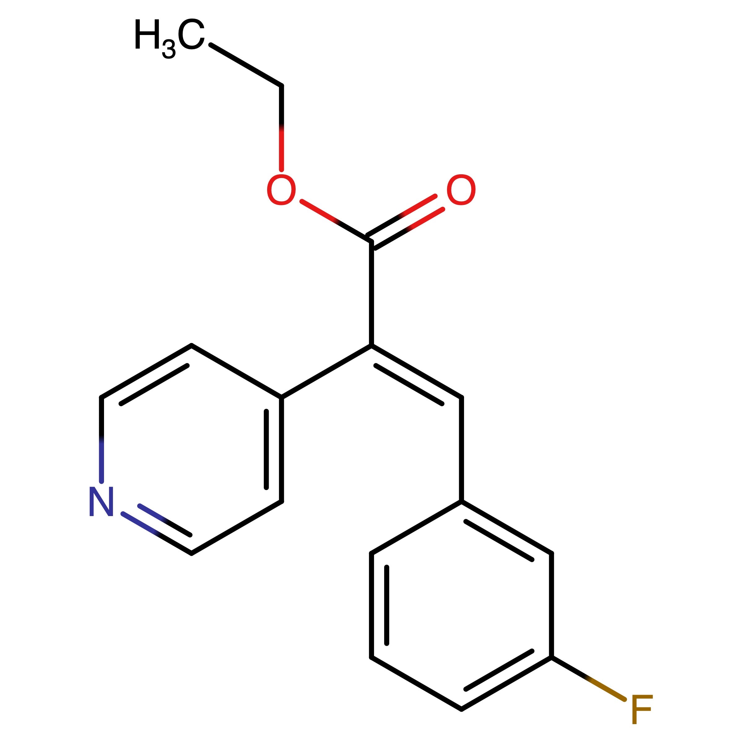 CAS RN 518354-88-6 | Name: Ethyl (E)-3-(3-fluorophenyl)-2-(4-pyridyl)-2-propenoate
